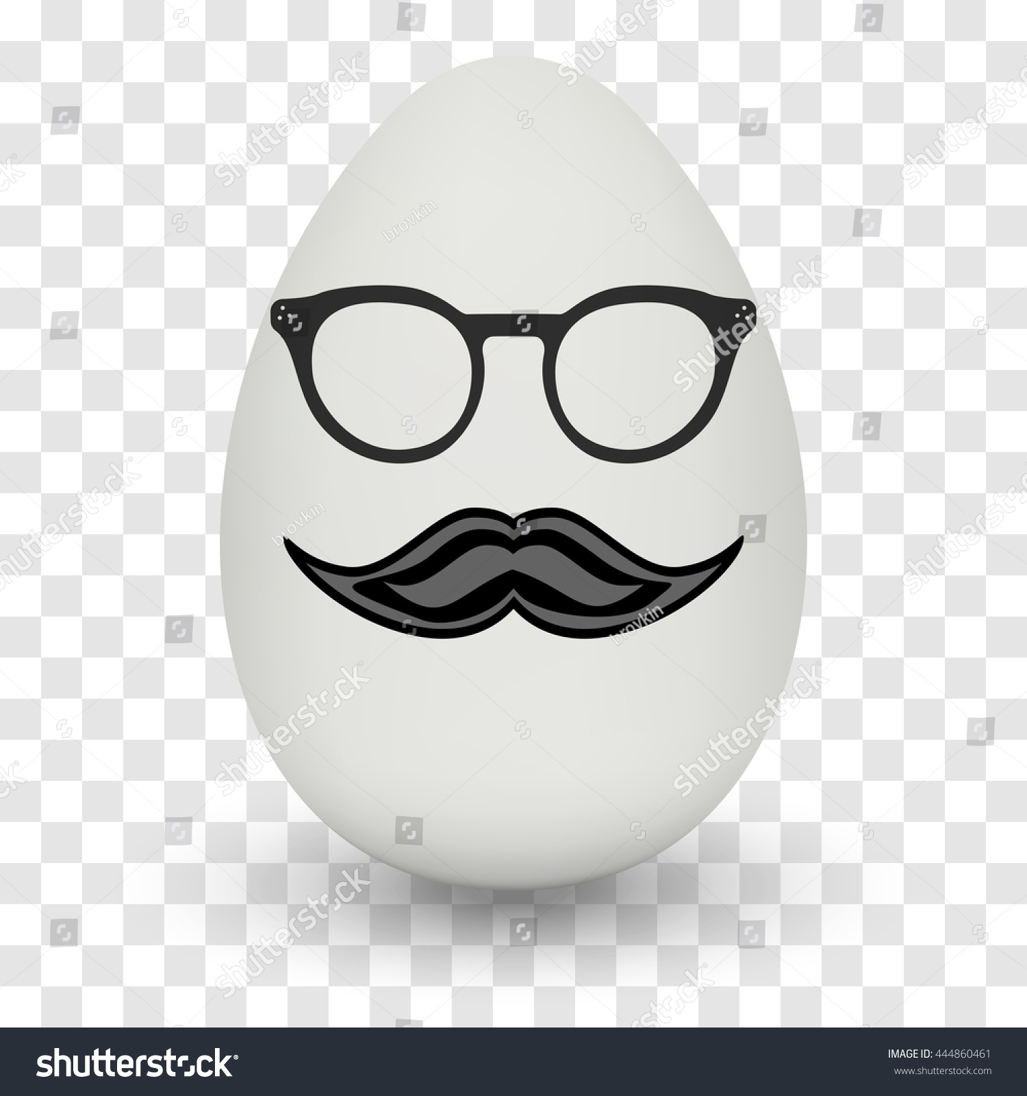 Chicken Egg Hipster Nerd Glasses Stylish Stock Vector (Royalty Free ...