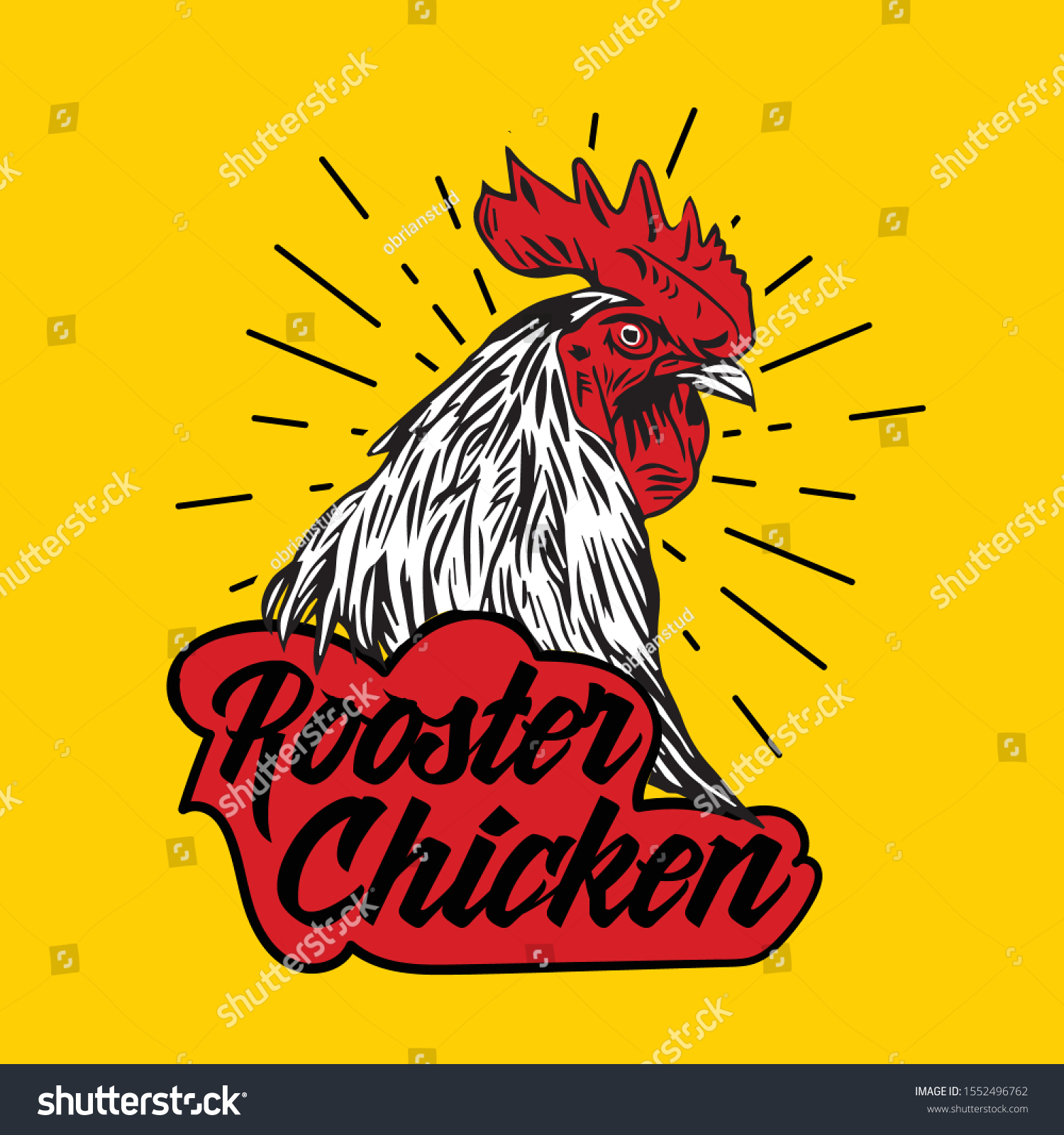 Chicken Rooster Logo Vector Illustration Stock Vector (Royalty Free ...