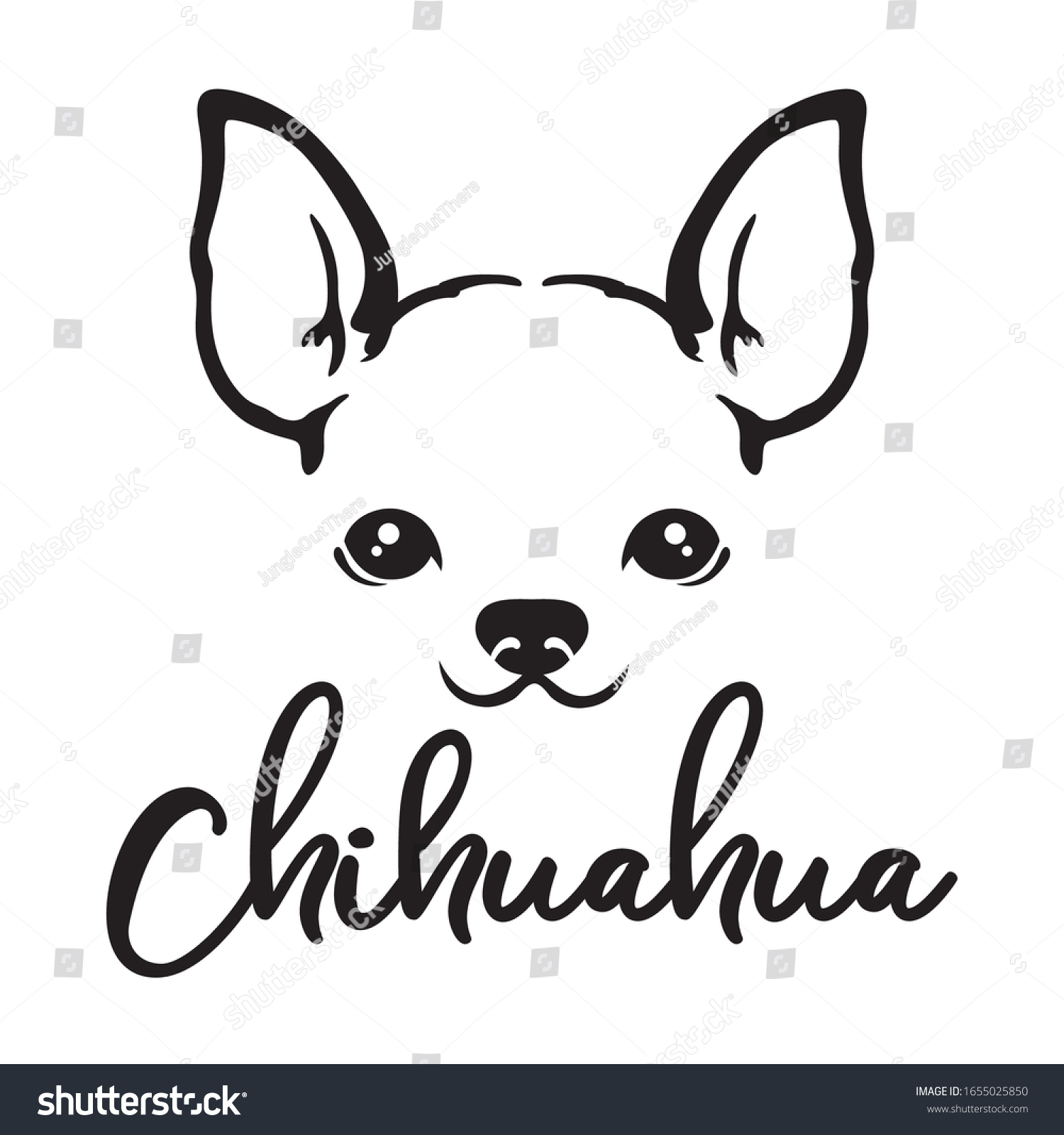 1,295 Chihuahua outline Images, Stock Photos & Vectors | Shutterstock