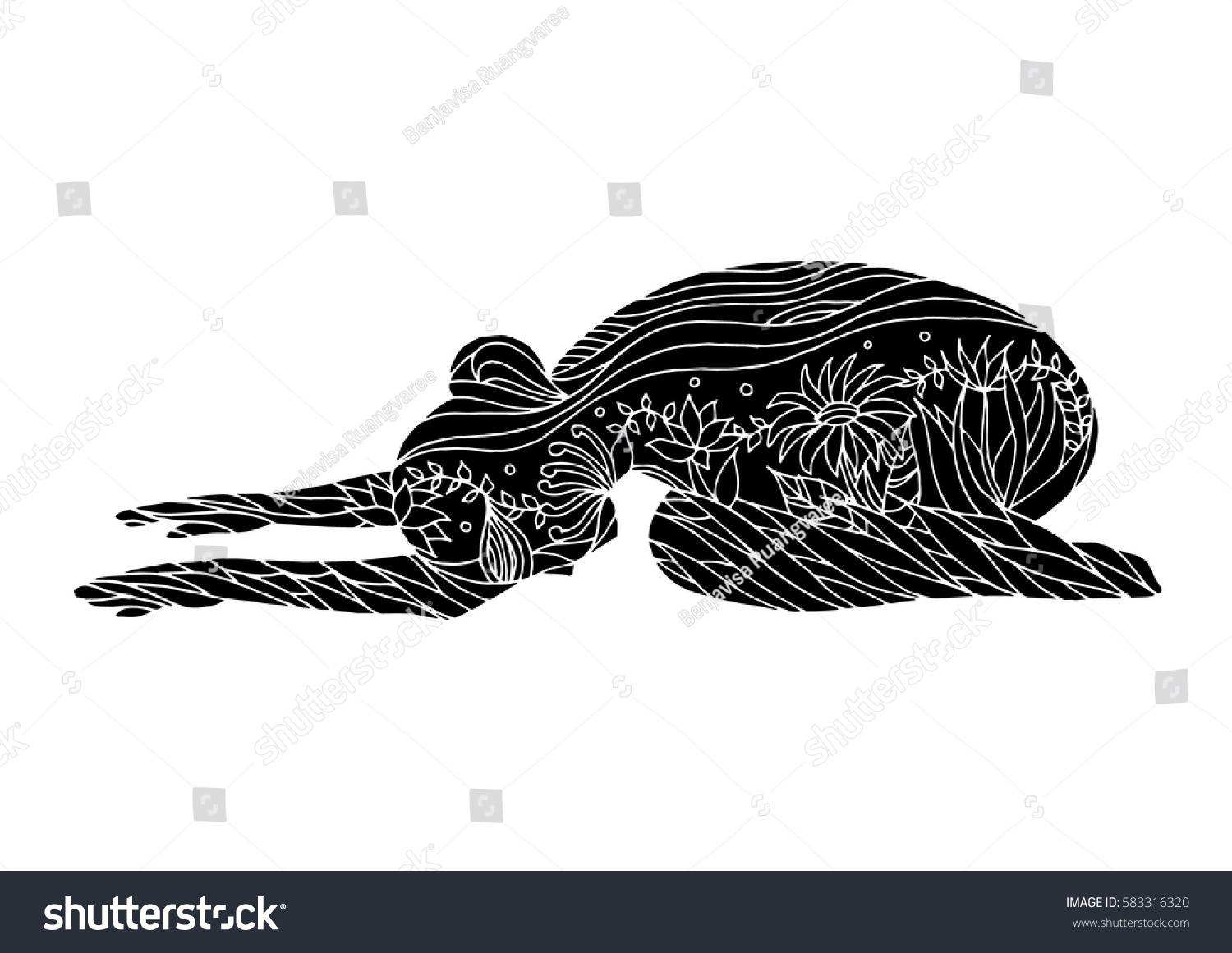 Balasana Drawing Balasana Drawing