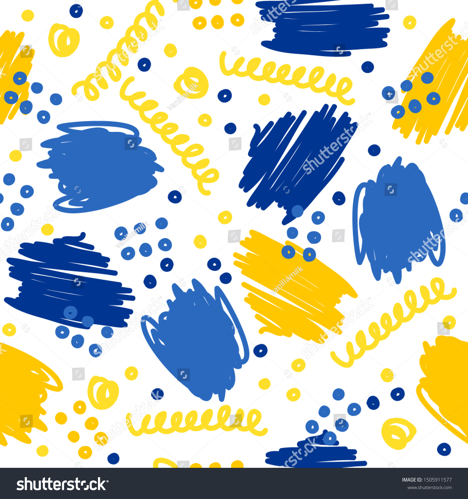 Childish Wallpaper Seamless Pattern Background Abstract Stock Vector Royalty Free 1505911577