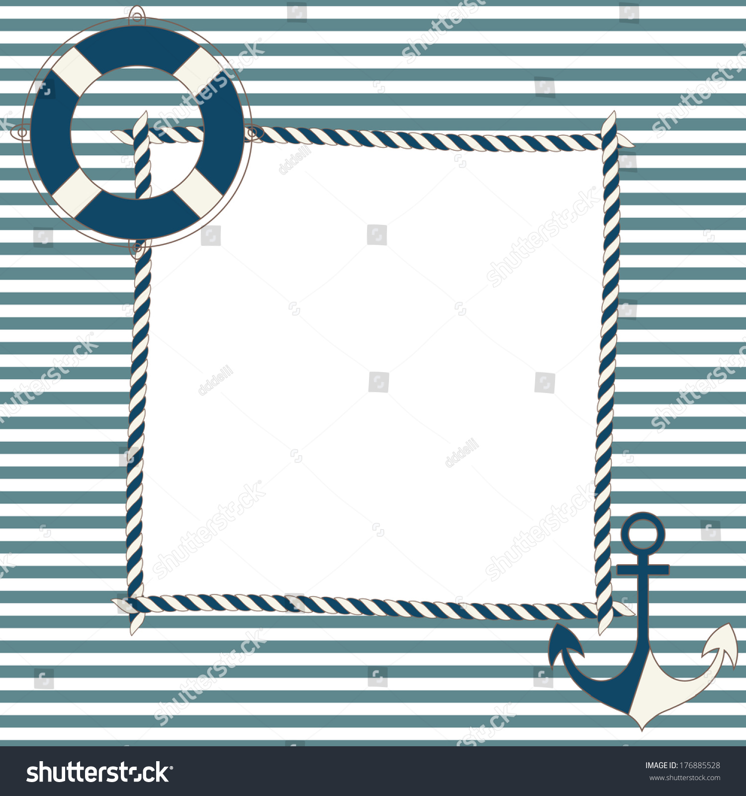 Children Frame Nautical Icons Stock Vector 176885528 - Shutterstock