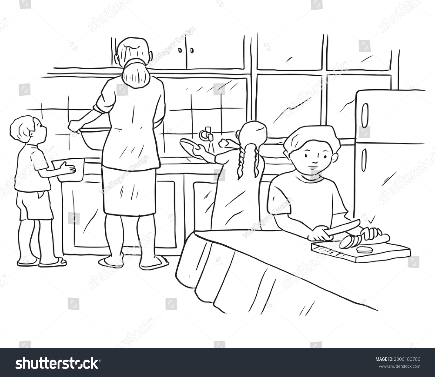 helping mother in the kitchen essay