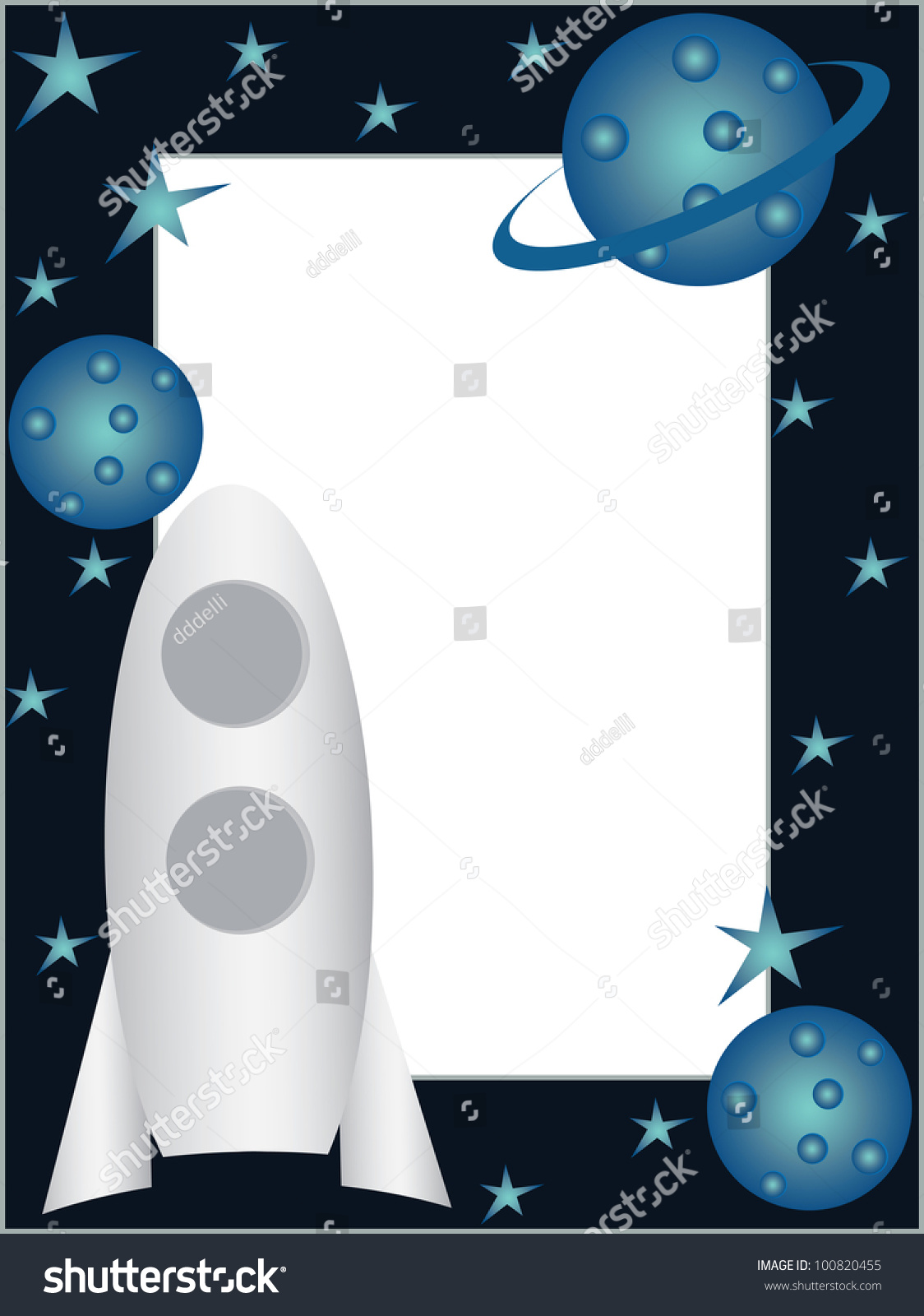 Children Photo Frame With Rocket - 100820455 : Shutterstock