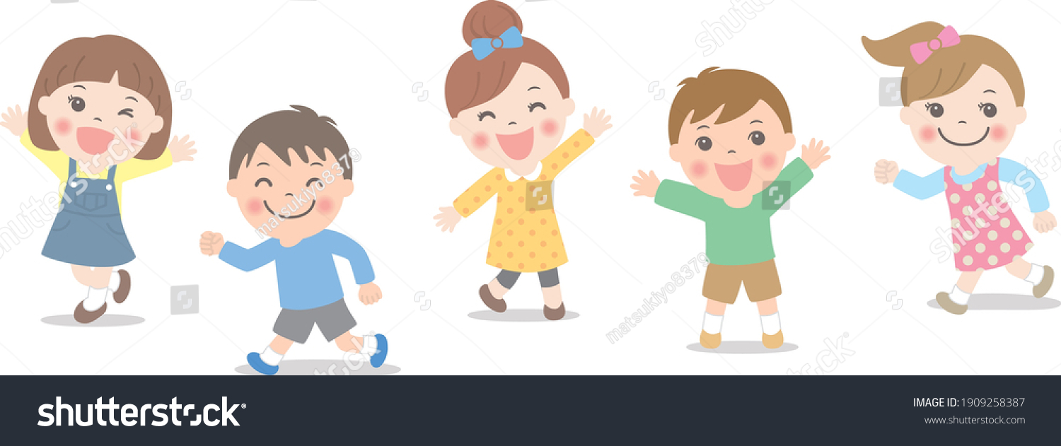 走る子供 のイラスト素材 画像 ベクター画像 Shutterstock