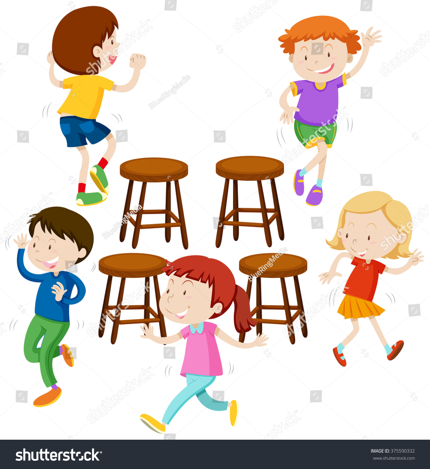 Clipart musical chairs
