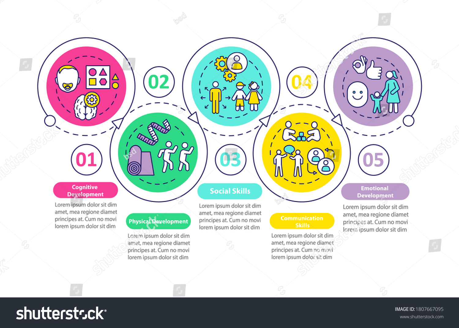 Vektor Stok Children Preschool Education Tasks Vector Infographic vektor-stok-children-preschool-education-tasks-vector-infographic