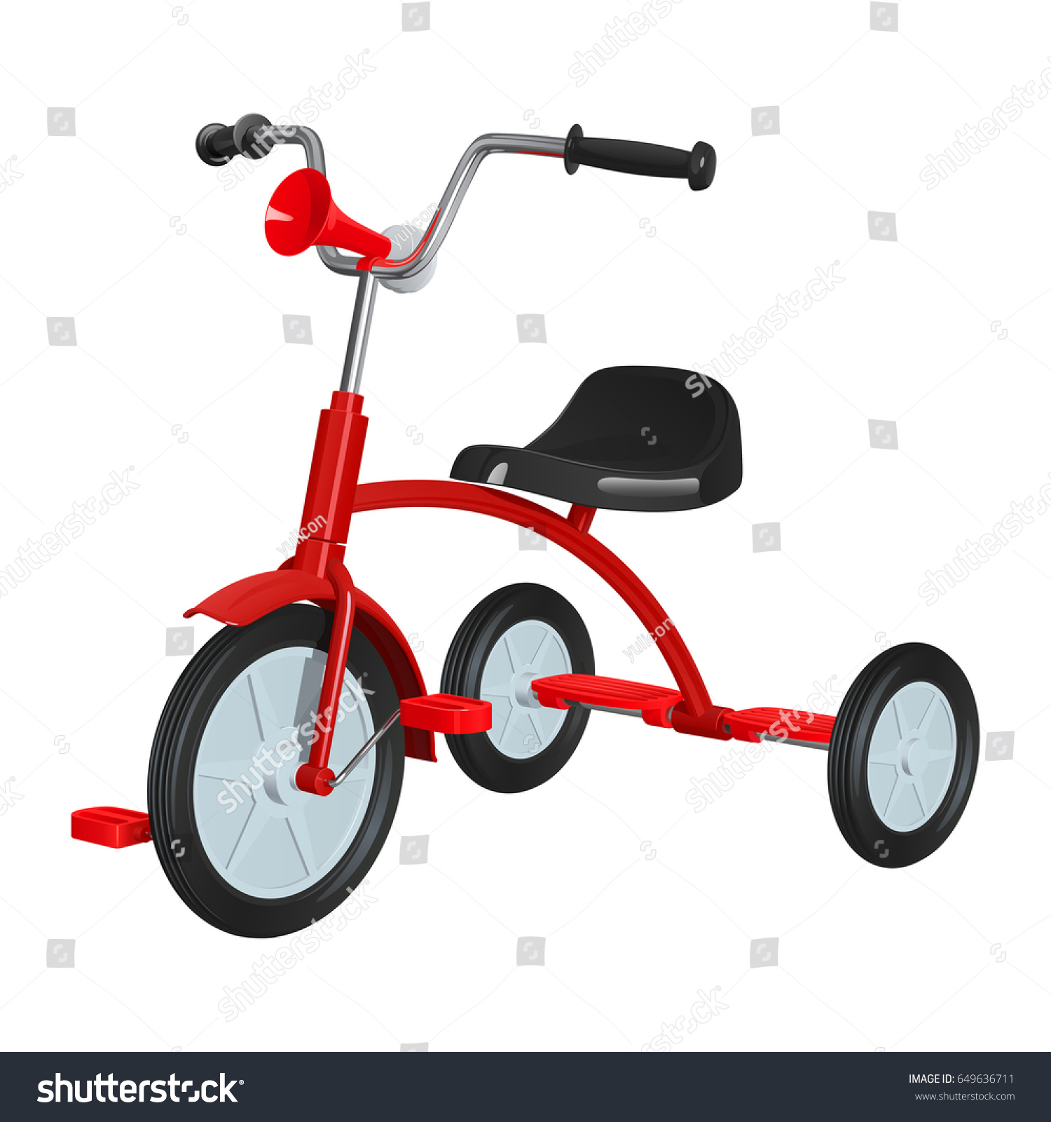 tricycle with child seats on front