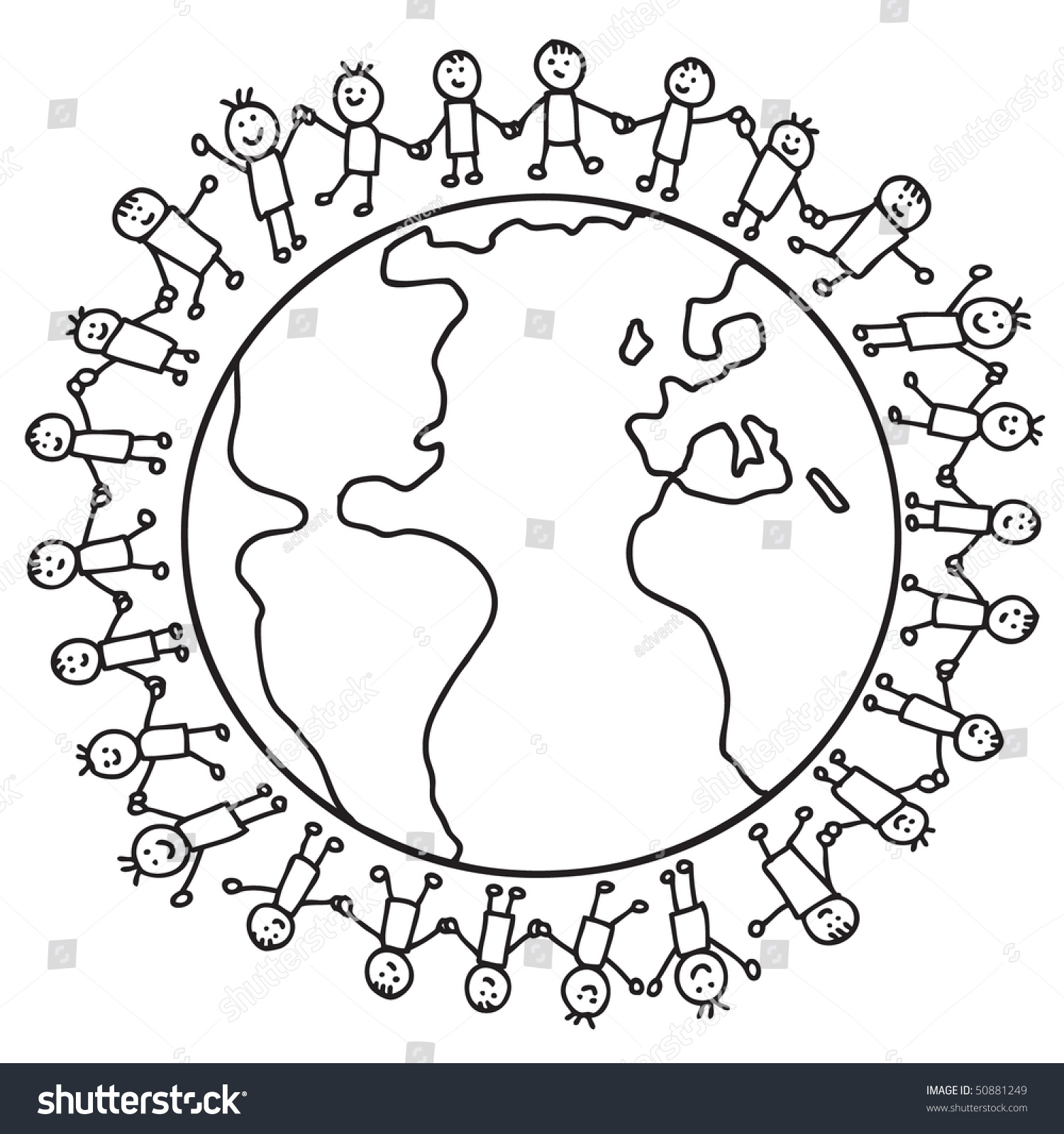 Children United Stock Vector 50881249 - Shutterstock