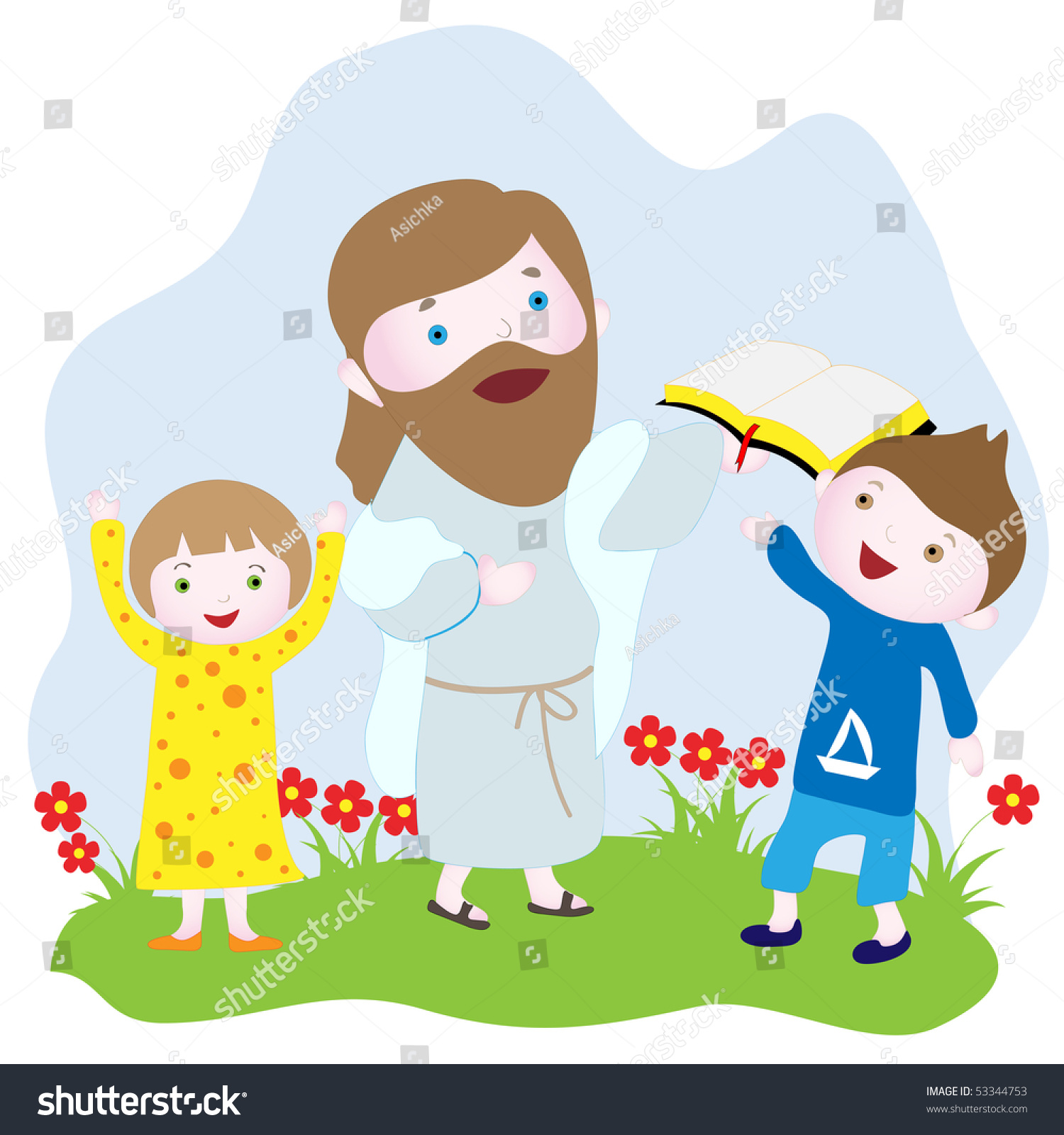 clipart of jesus holding baby - photo #16