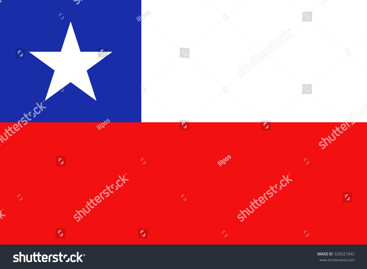 Chile National Flag. Stock Vector 320021042 Shutterstock