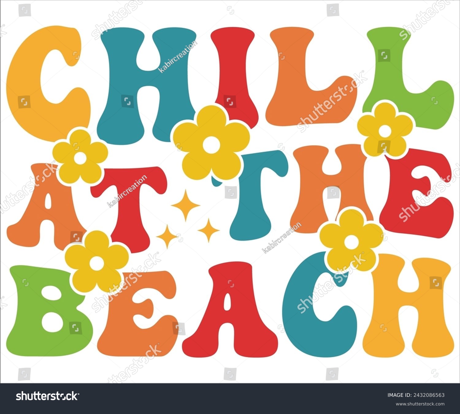 SVG of Chill At The Beach T-shirt, Happy Summer Day T-shirt, Happy Summer Day Retro svg,Hello Summer Retro Svg,summer Beach Vibes Shirt, Vacation, Cut File for Cricut svg