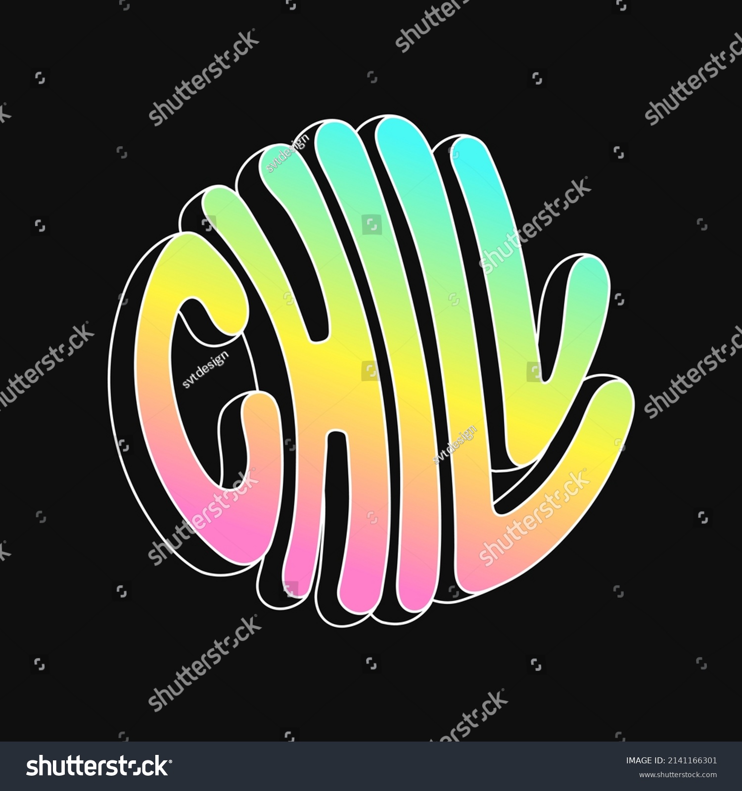 Chill Circle Quotetext Logo Vector Hand Stock Vector (Royalty Free ...