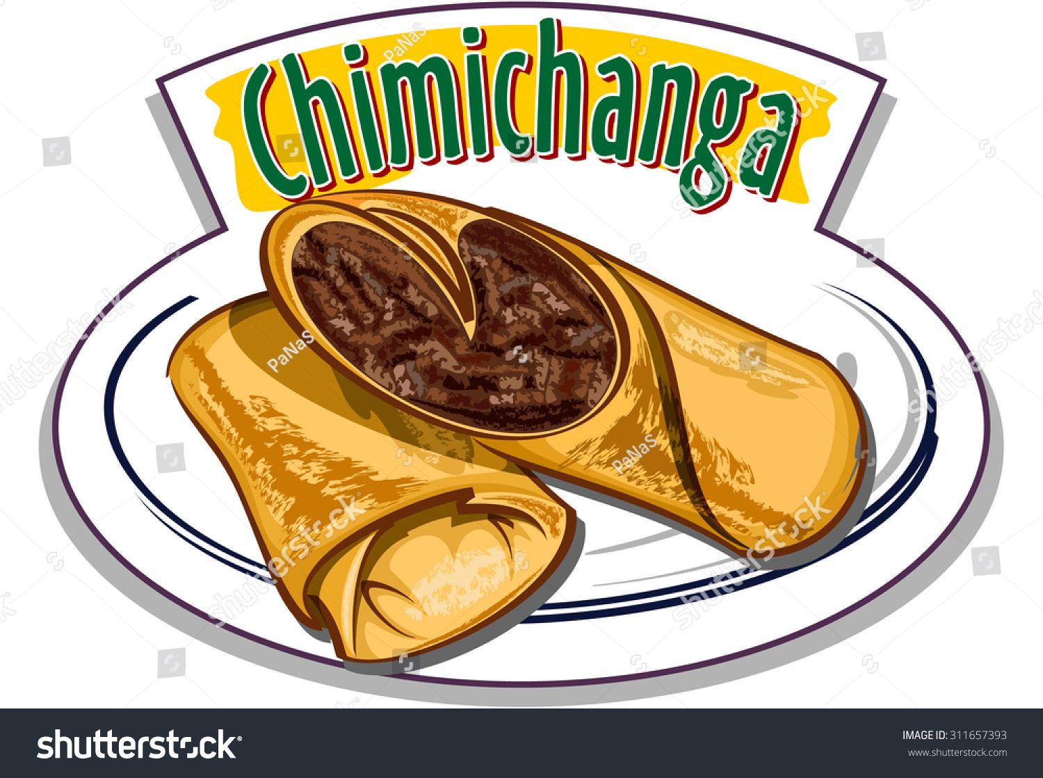 SVG of Chimichanga vector svg