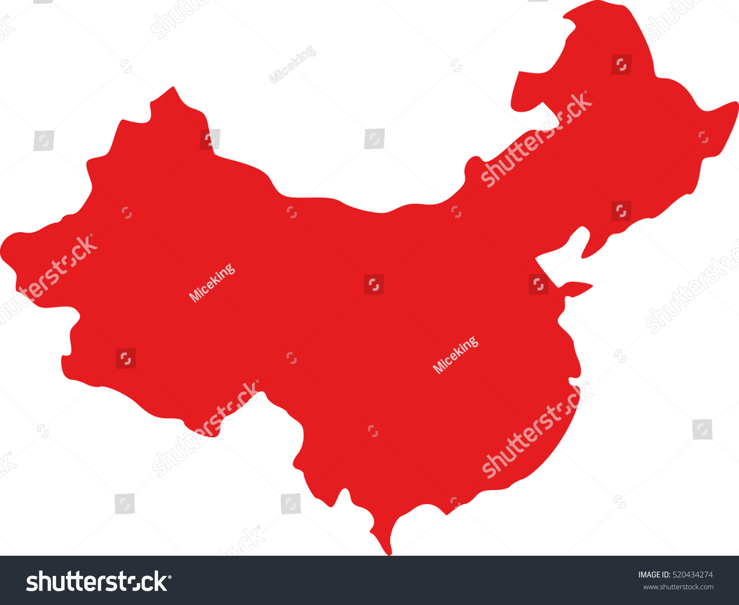 China Map Stock Vector Royalty Free 520434274 China Map Stock Vector Royalty Free 520434274