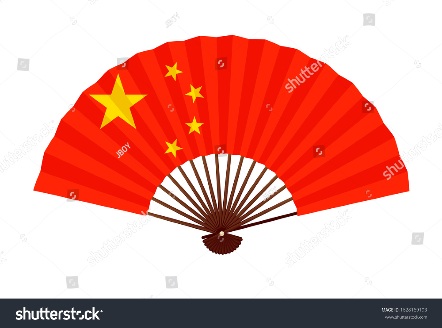 China National Flag Symbol Icon Stock Vector Royalty Free 1628169193 Shutterstock 