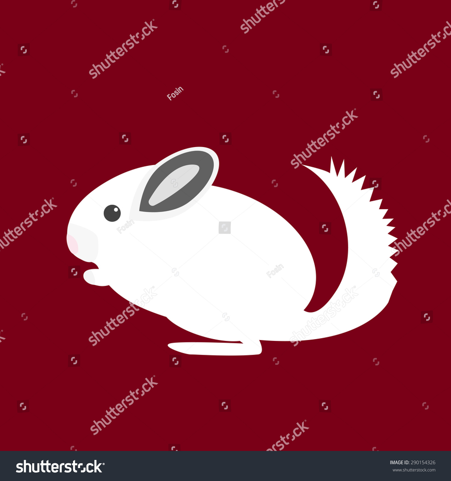 SVG of Chinchilla. Vector illustration. Pet icon in flat style design. svg