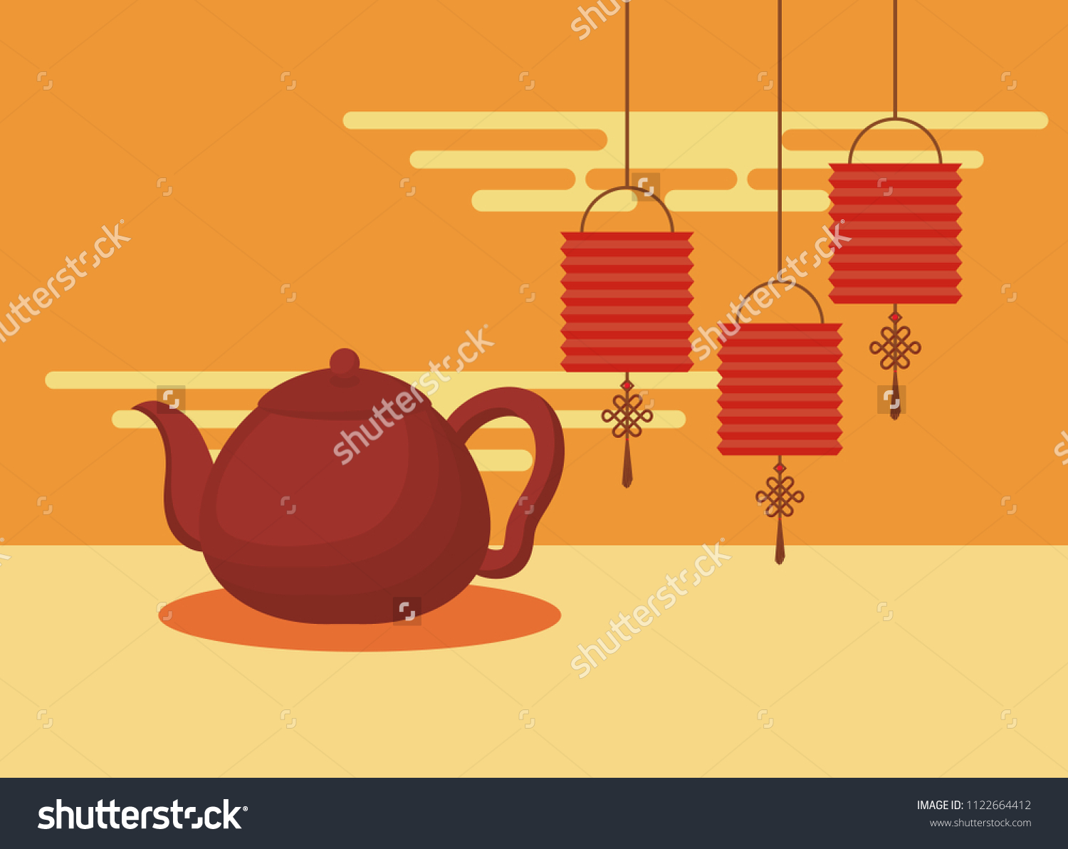 Chinese Culture Design Stock Vector (Royalty Free) 1122664412 ...