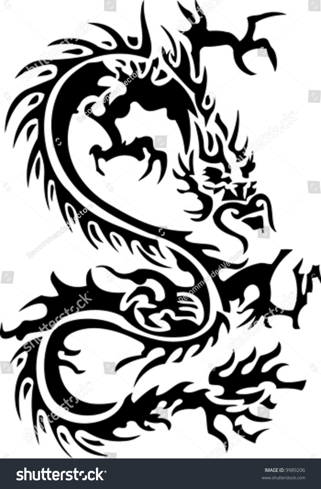 Chinese Dragon Stock Vector Illustration 9989206 : Shutterstock