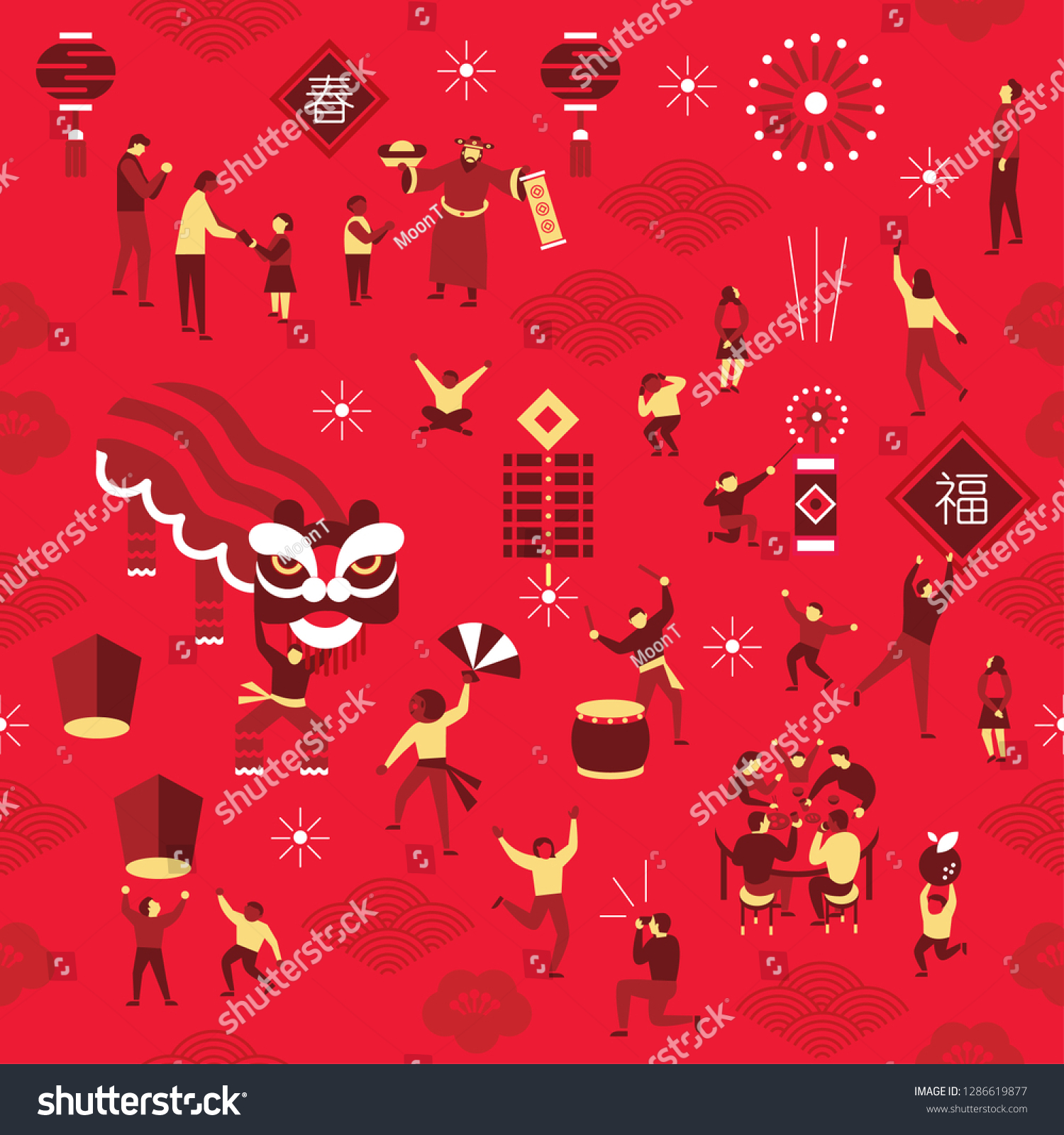 Chinese New Year Background Seamless Pattern Stock Vector Royalty Free Chinese New Year Background Seamless Pattern Stock Vector Royalty Free