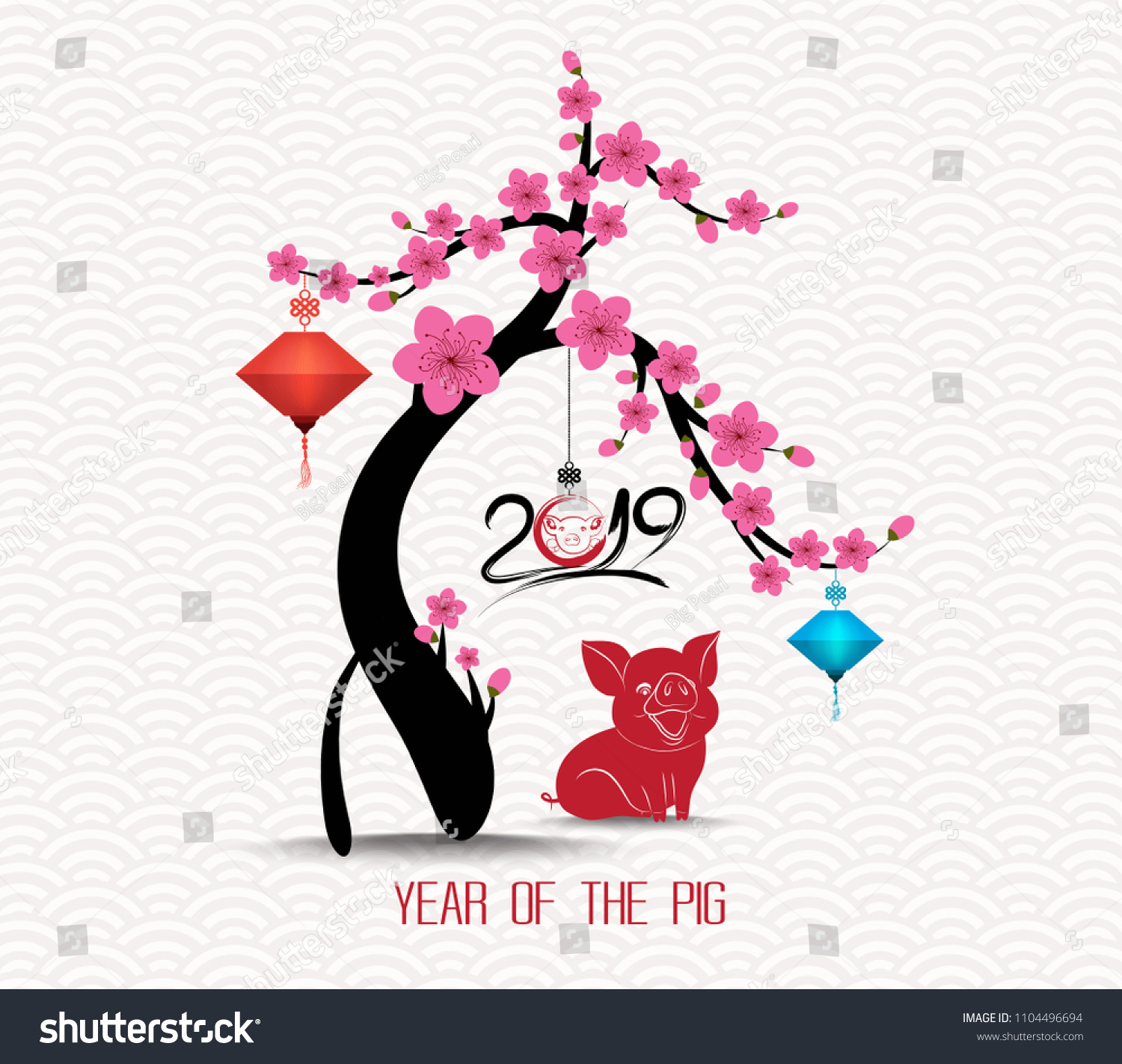 Chinese New Year Blossom Tree 2019 Background Chinese New Year Blossom Tree 2019 Background