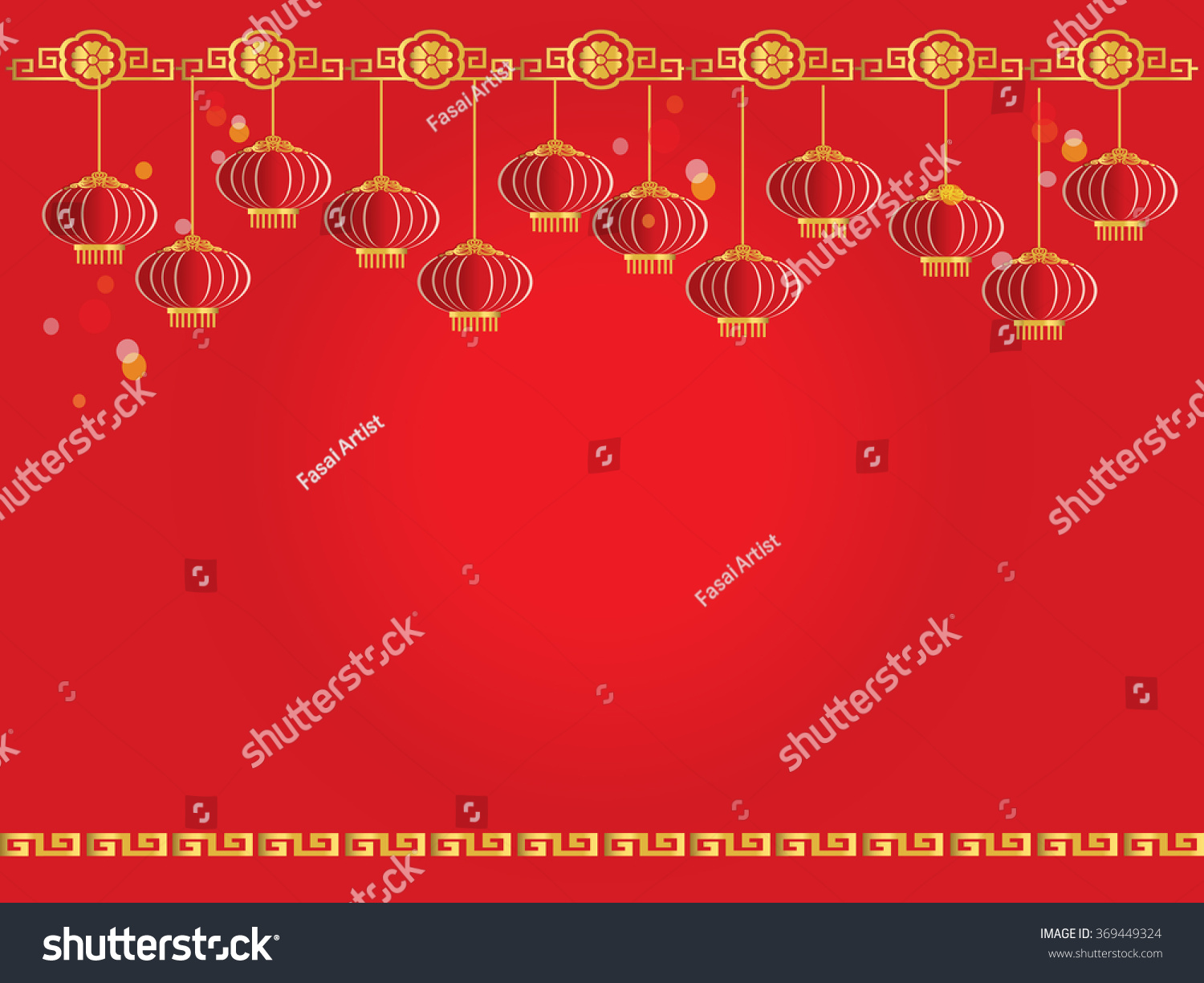 Chinese New Year Greeting Card Stock Vector 369449324 : Shutterstock