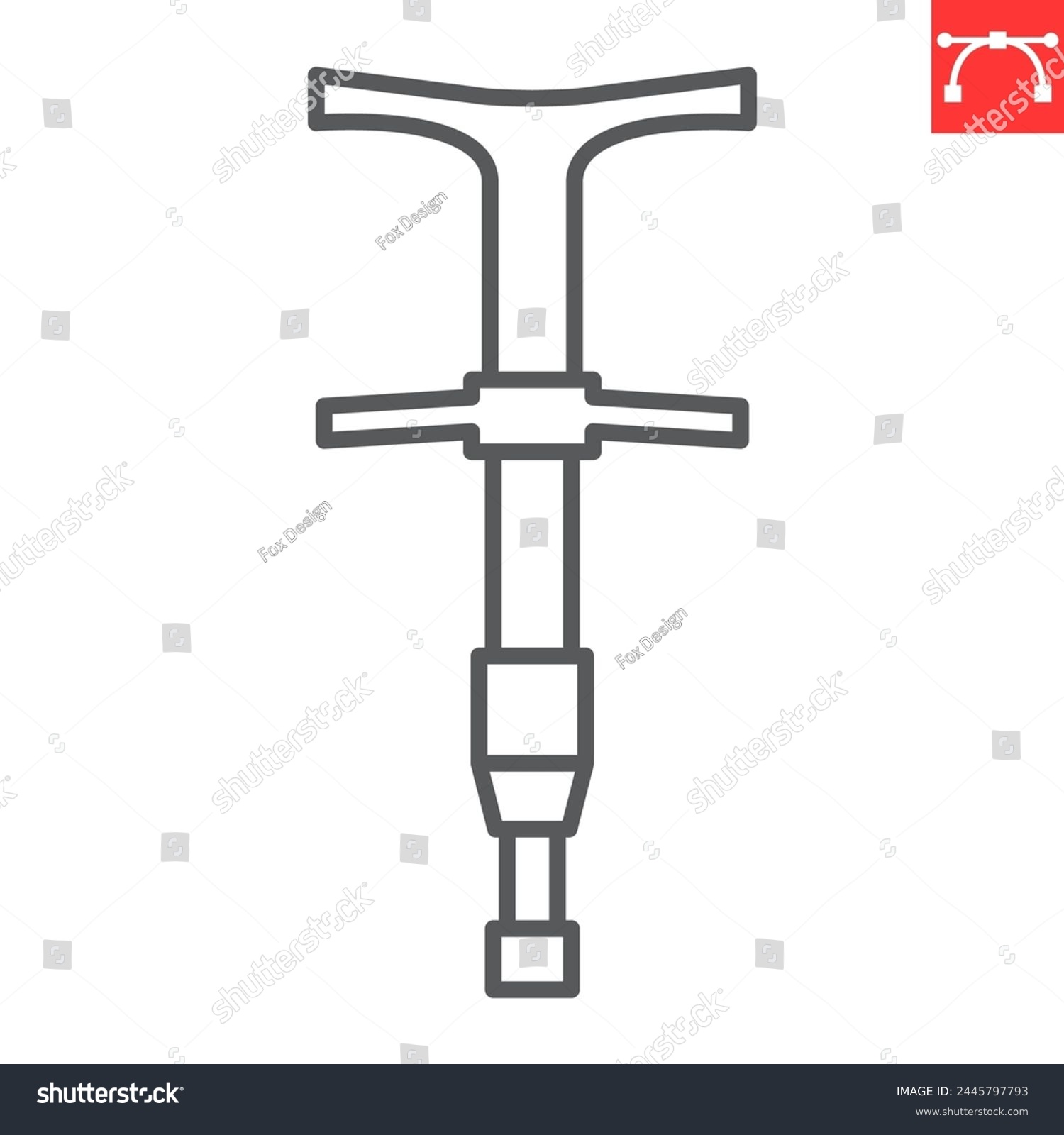 SVG of Chiropractic adjusting tool line icon, chiropractor and physiotherapy, osteopathy manual tool vector icon, vector graphics, editable stroke outline sign, eps 10. svg