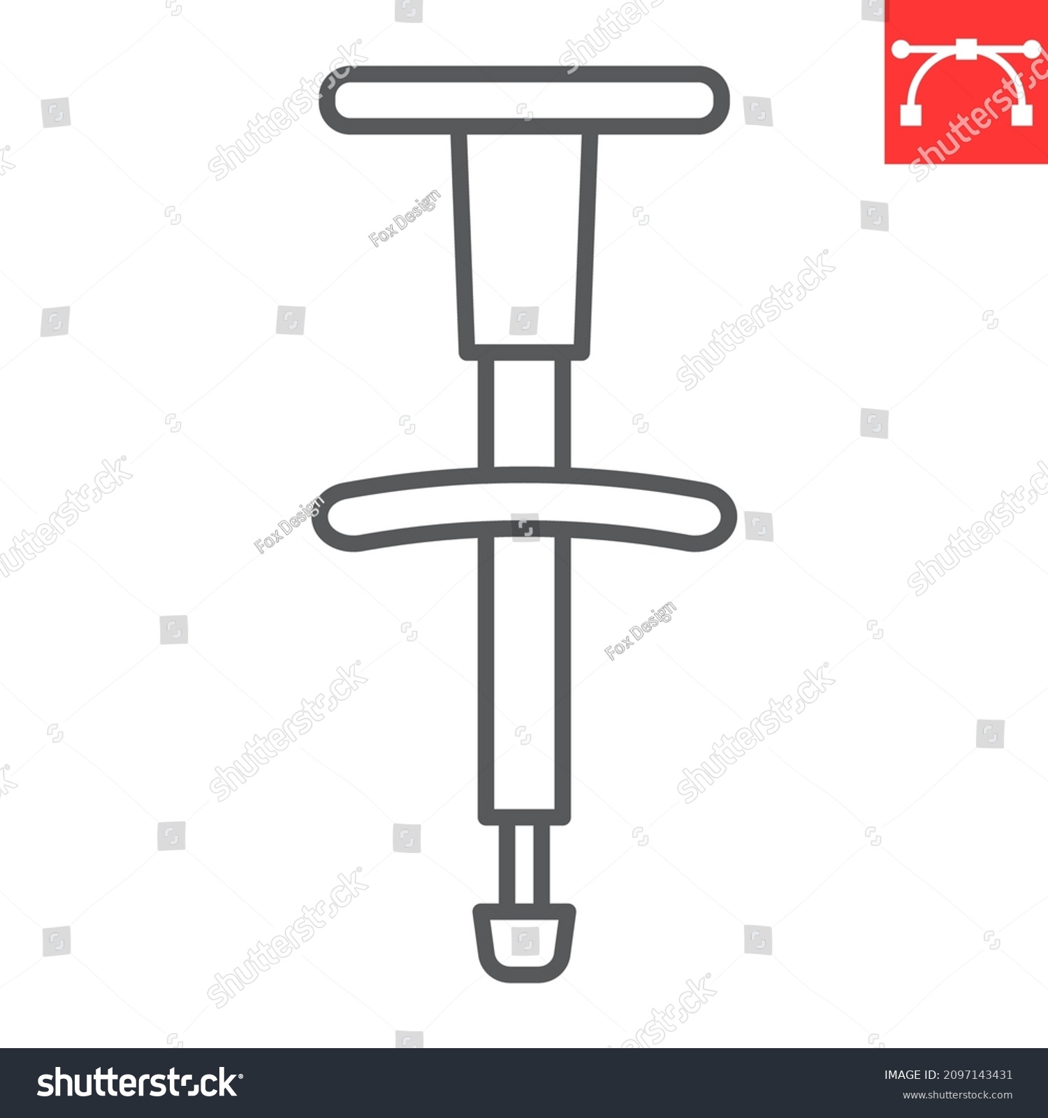 SVG of Chiropractic adjusting tool line icon, rehabilitation and physiotherapy, chiropractor tool vector icon, vector graphics, editable stroke outline sign, eps 10. svg