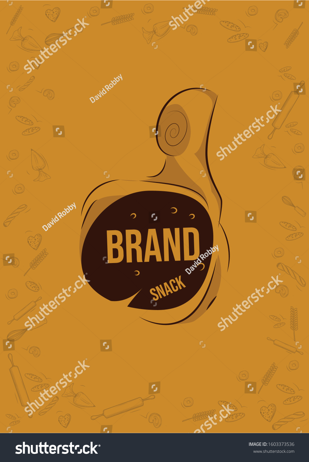 Chocolate Banner Template Cookies Industry Stock Vector Royalty Free