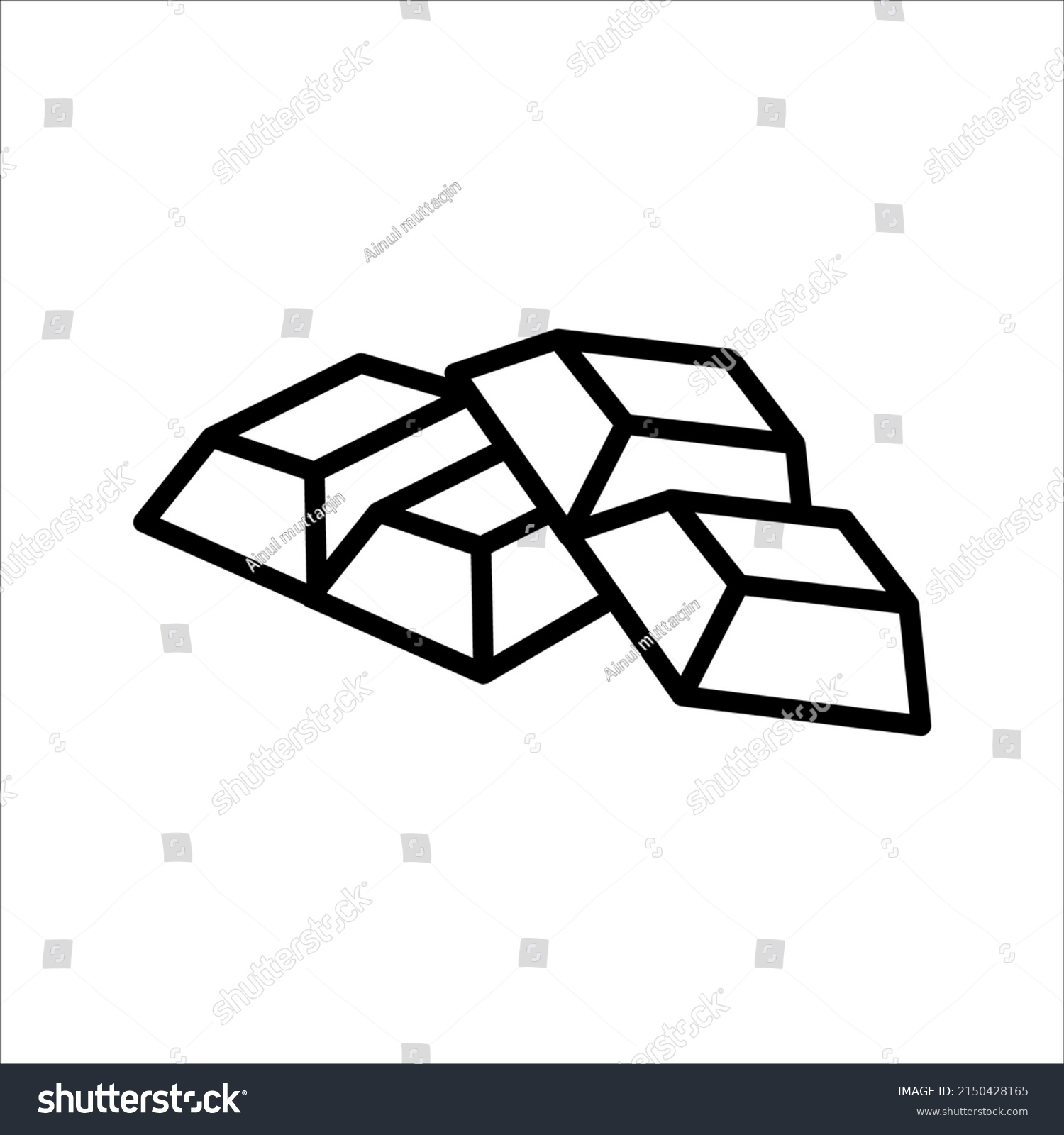 Chocolate Icon High Quality Black Outline Stock Vector (Royalty Free ...