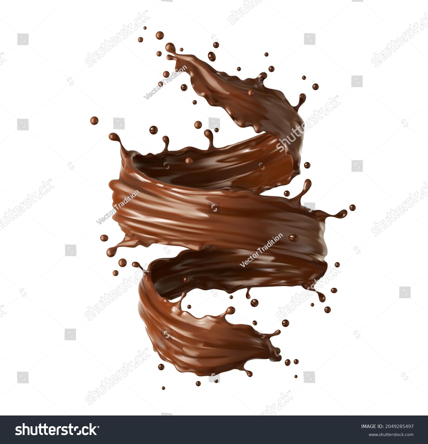 chocolate milk splash vector