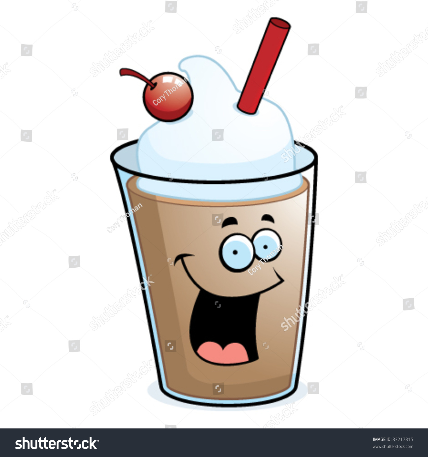 Chocolate Milkshake Stock Vector 33217315 - Shutterstock