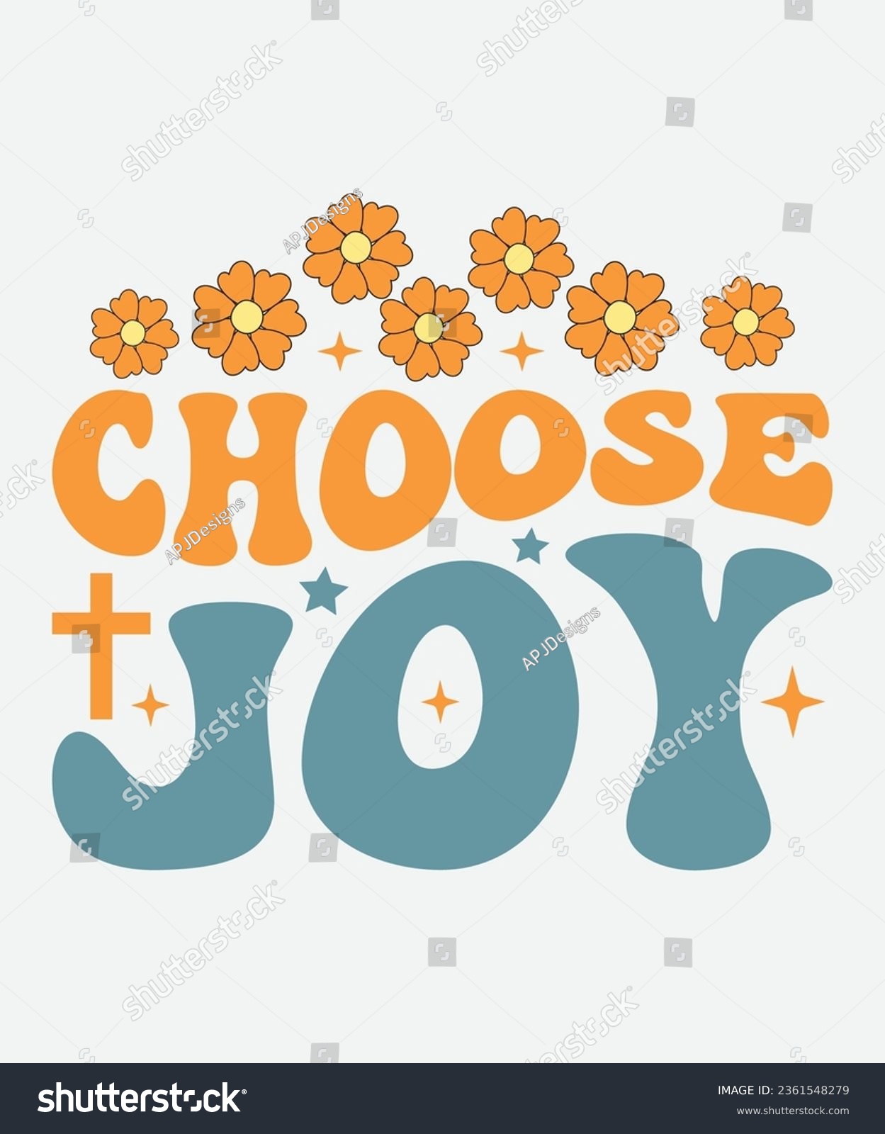 SVG of choose joy retro design, choose joy t-shirt,Christian Retro, Christian Svg, Christian T-Shirt svg