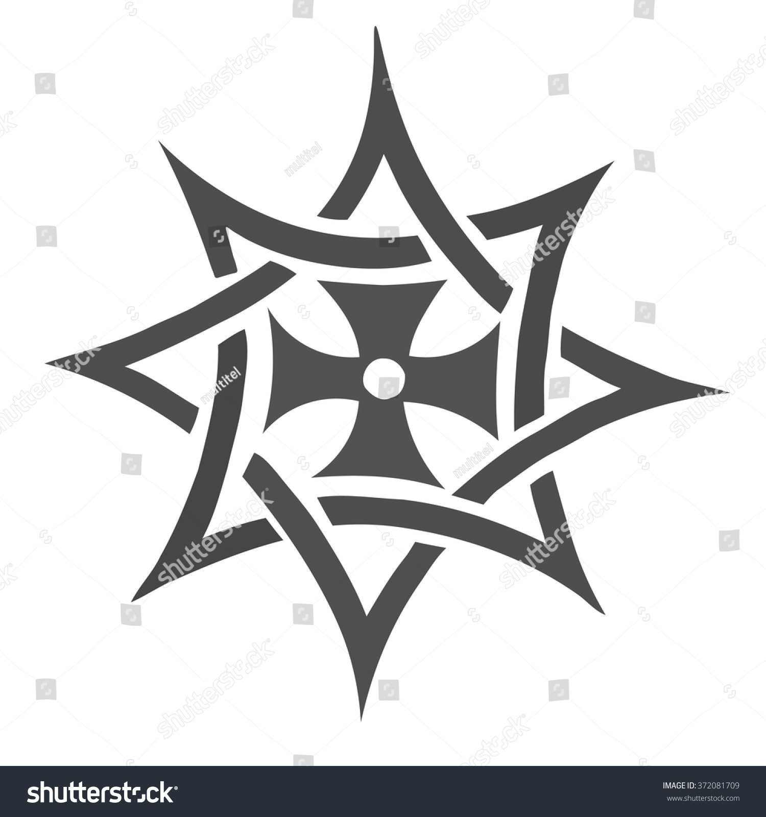 Choppers Crosses Vector Illustration Stock Vector 372081709 - Shutterstock