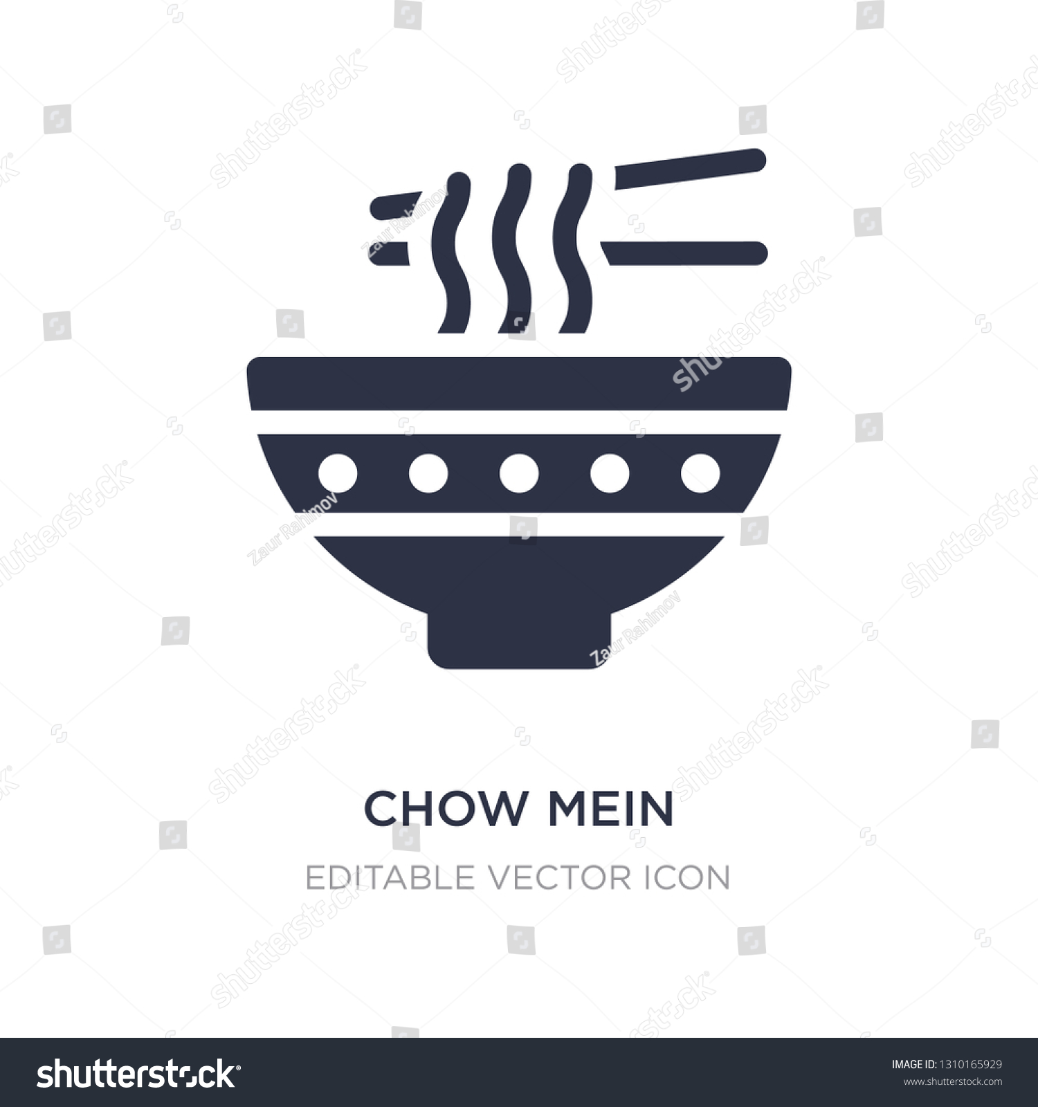 SVG of chow mein icon on white background. Simple element illustration from Food concept. chow mein icon symbol design. svg