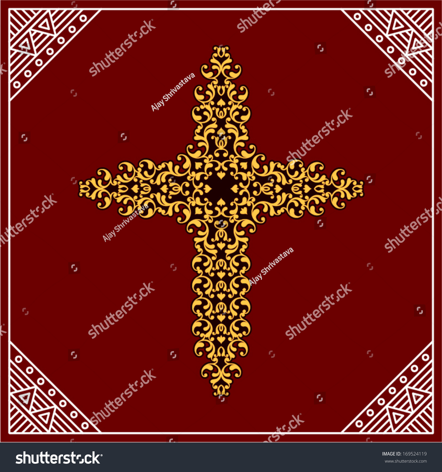 Christian Cross Stock Vector Royalty Free 169524119 Shutterstock 