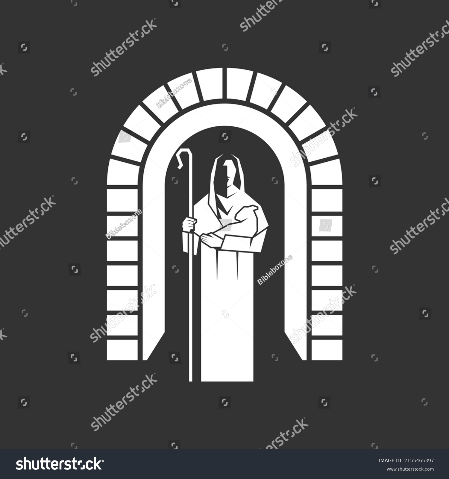 Christian Illustration Church Logo Jesus Christ Stock Vector (Royalty ...