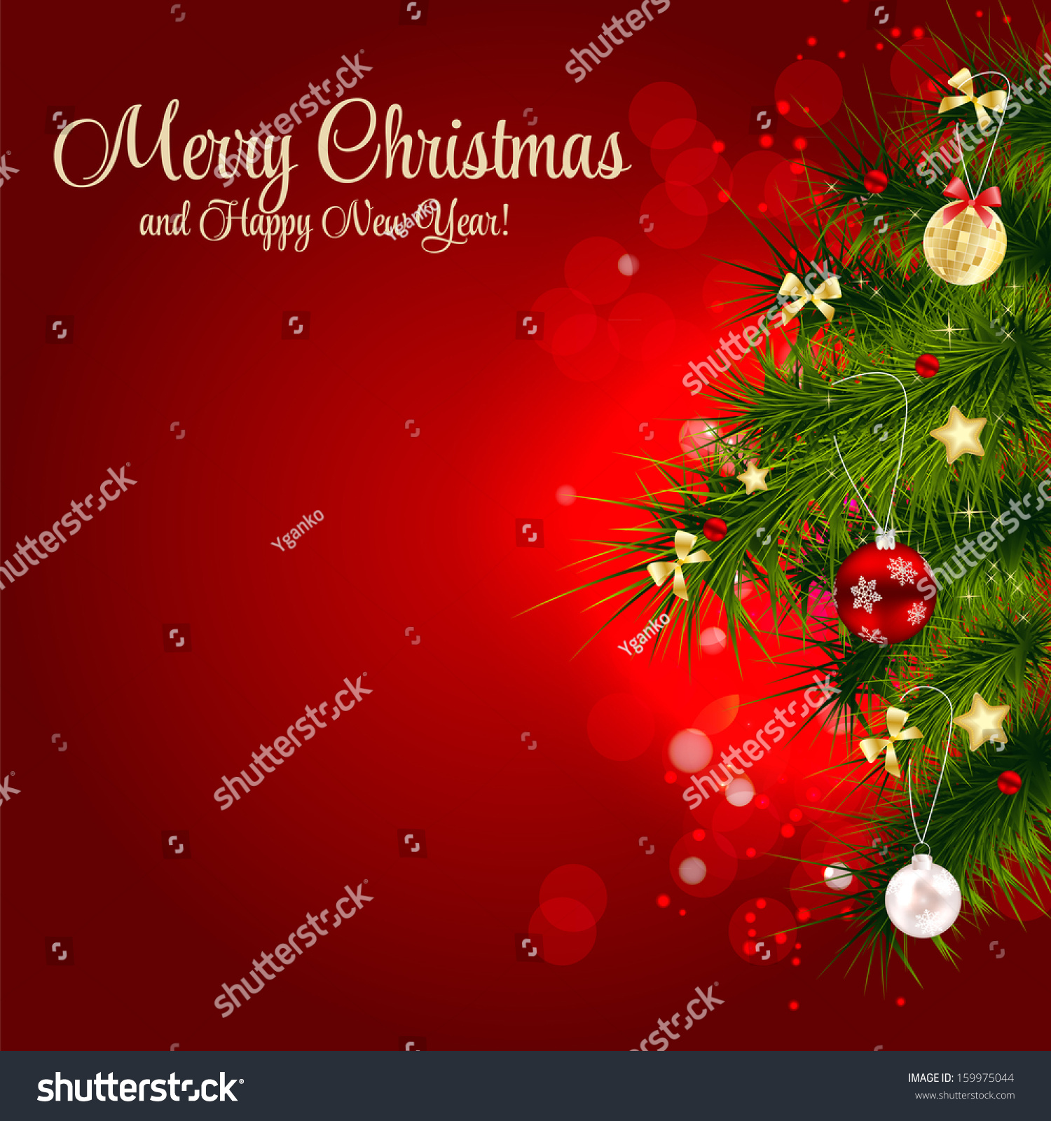 Christmas And New Year Seamless Pattern Background. Vector Illustration