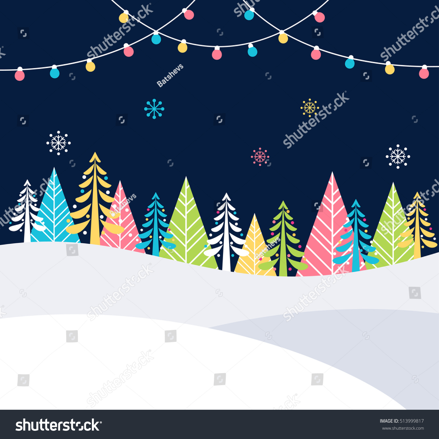 christmas tree poster template