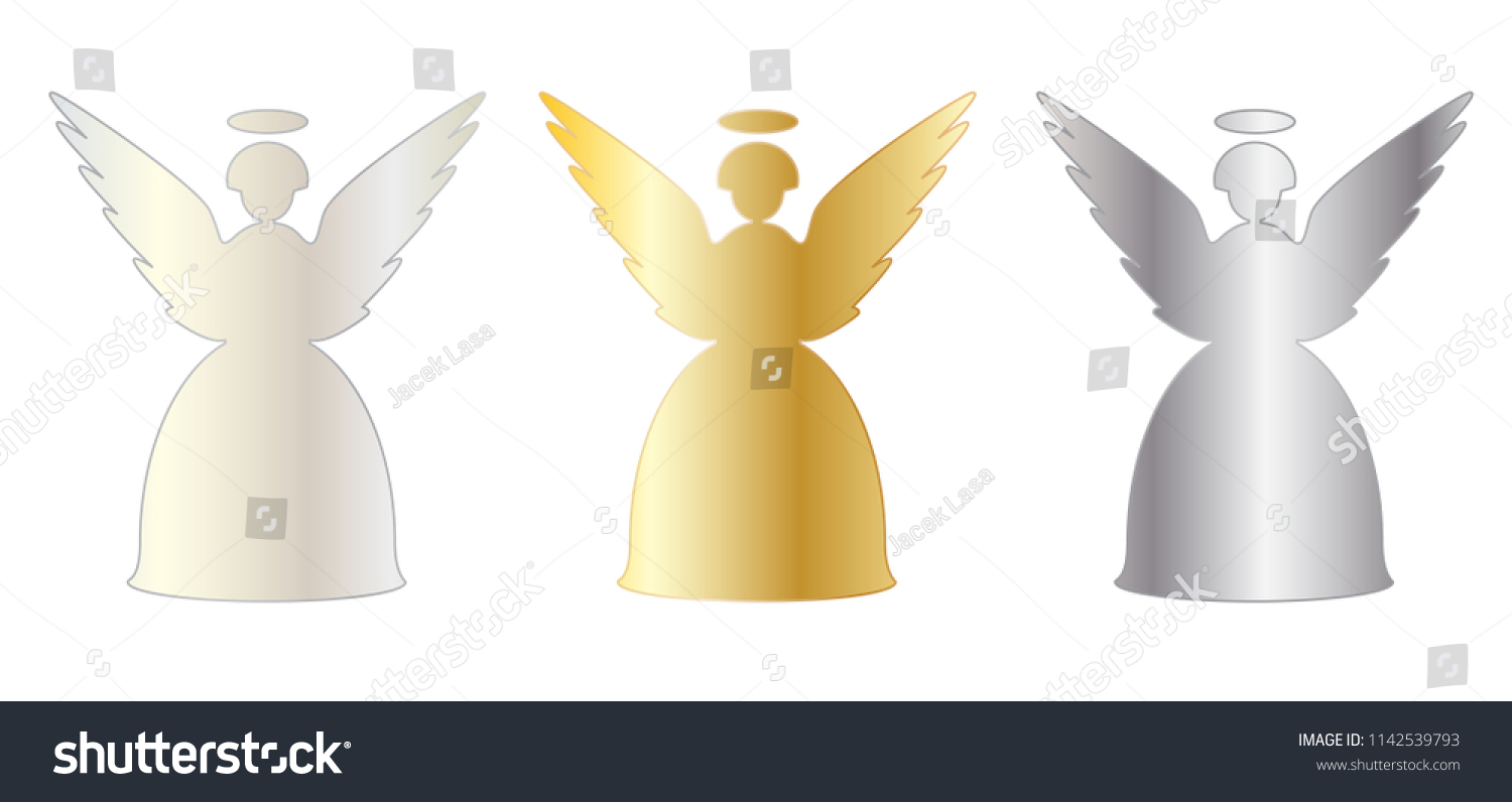 SVG of Christmas angel set icon vector eps 10 svg