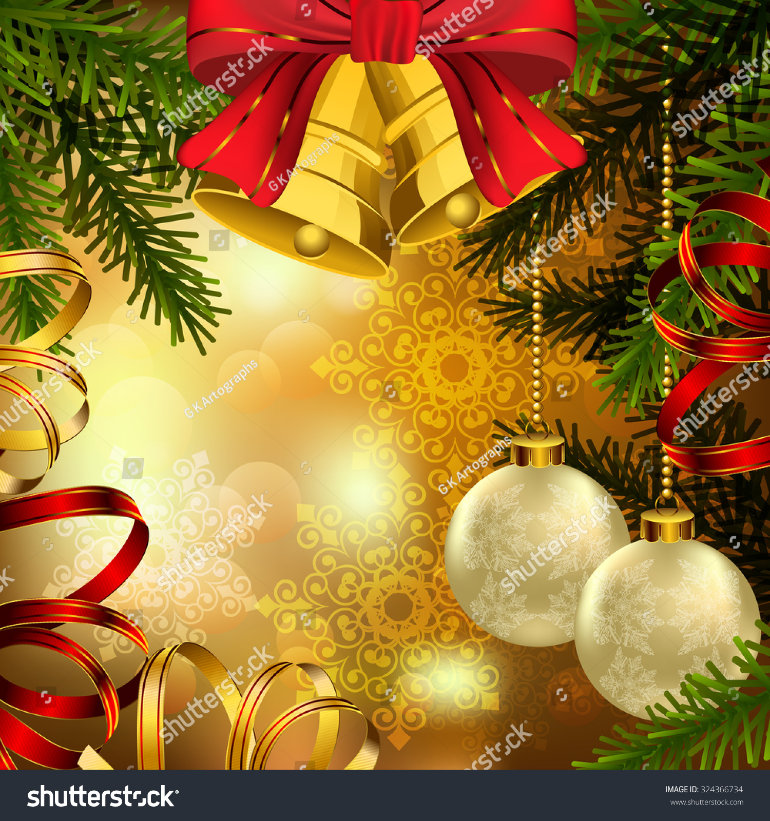 Christmas Background Stock Vector Illustration 324366734 : Shutterstock