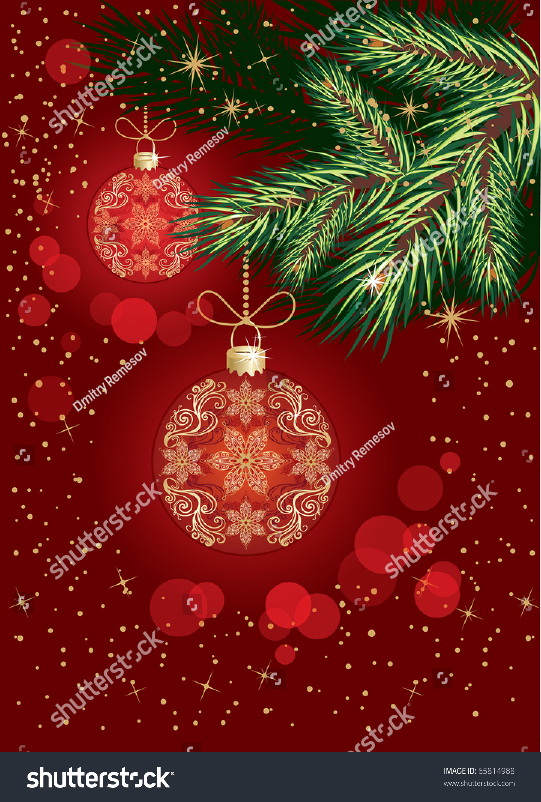 Christmas Background Stock Vector Illustration 65814988 : Shutterstock