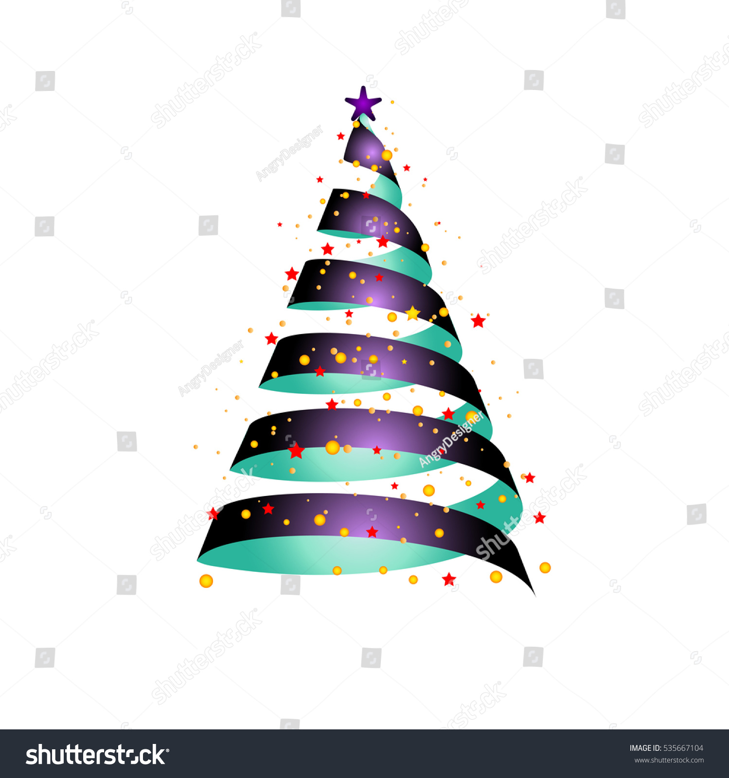 Christmas Background Christmas Tree Vector Illustration Stock Vector 535667104 - Shutterstock