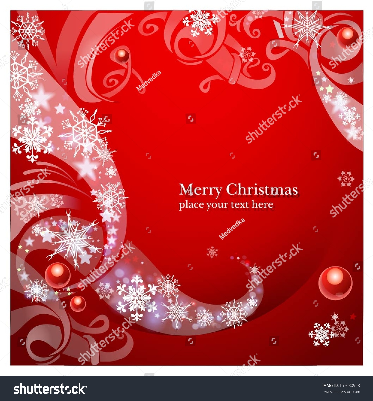 Christmas Background Elegant Ornament Vector Illustration Stock Vector ...