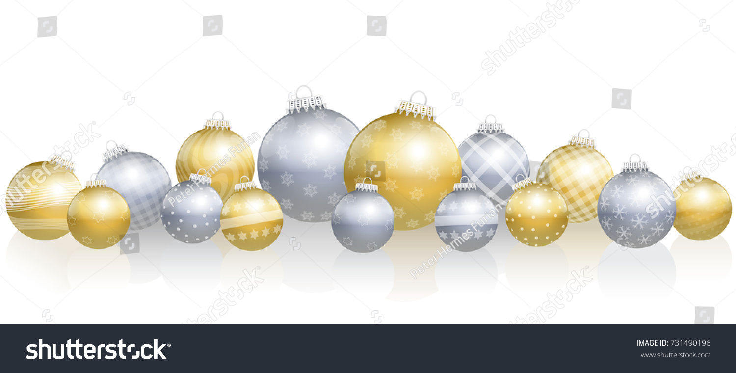 silver and gold christmas bulbs