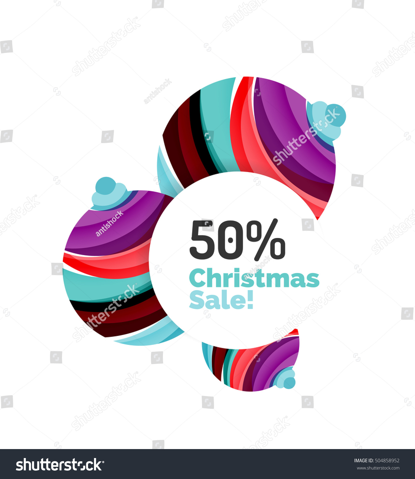 Christmas Banner Design Blank Space Promo Stock Vector (Royalty Free ...