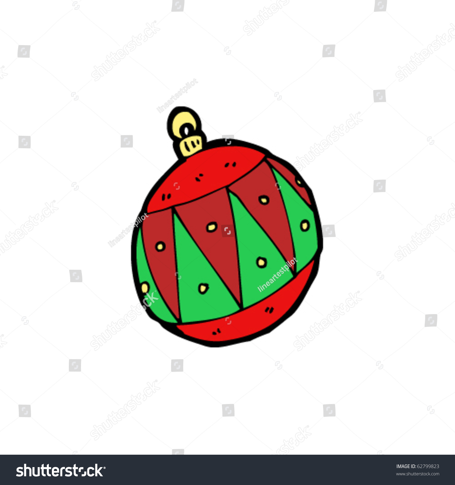 Christmas Bauble Cartoon Stock Vector 62799823 - Shutterstock