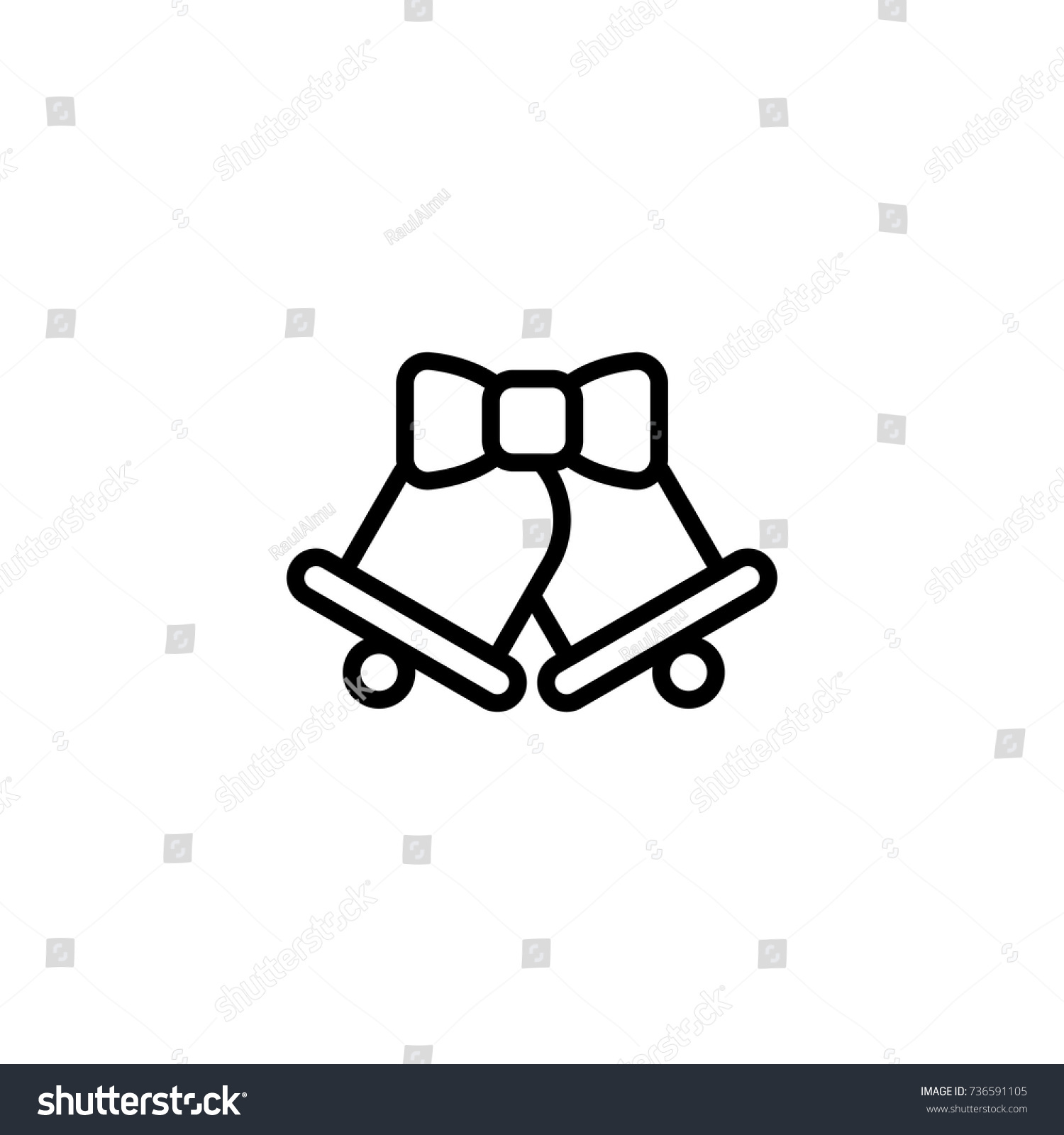 christmas bell flat icon single high stock vector royalty free 736591105 shutterstock