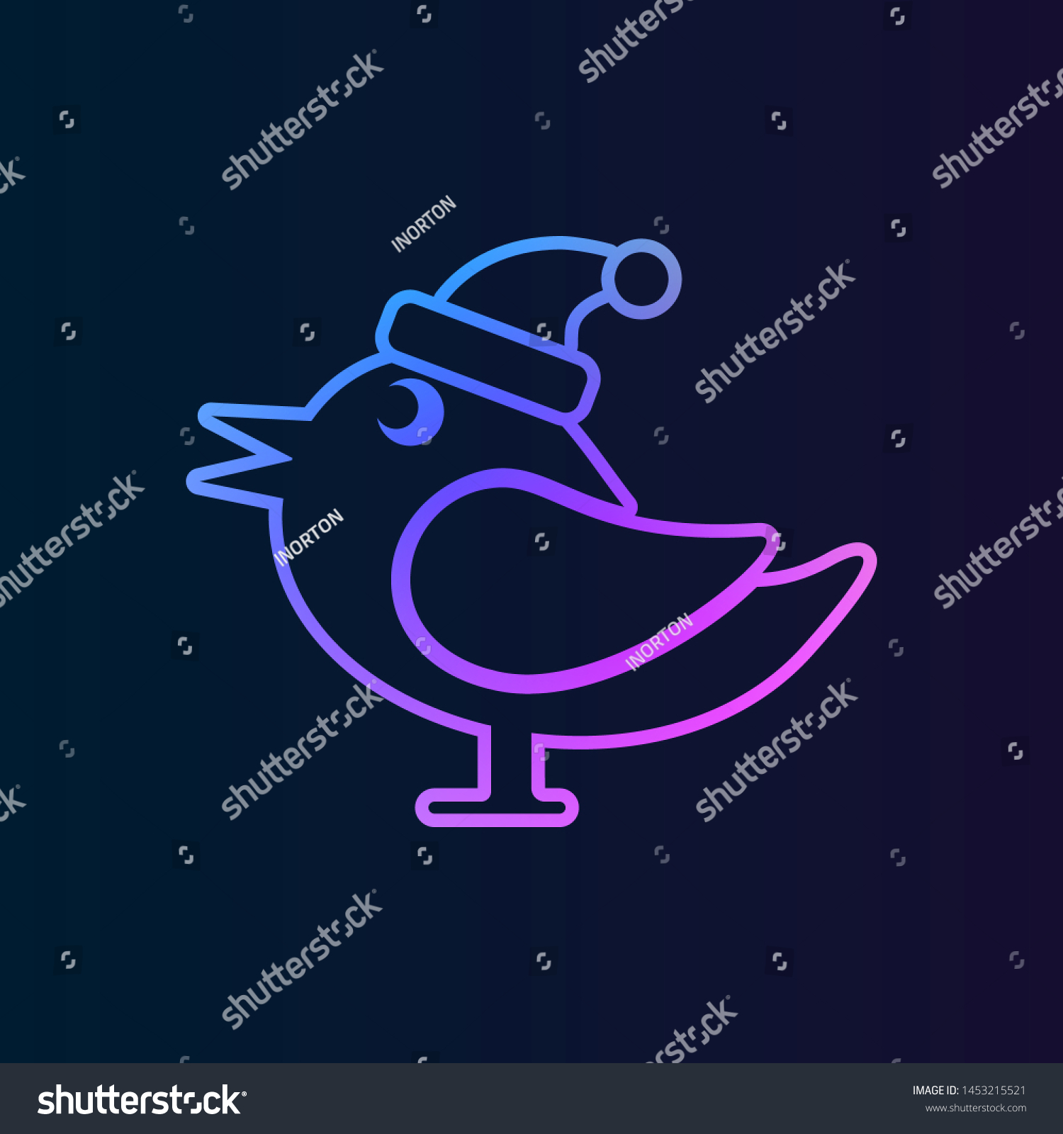 Download Christmas Bird Nolan Icon Simple Thin Stock Vector Royalty Free 1453215521 Yellowimages Mockups