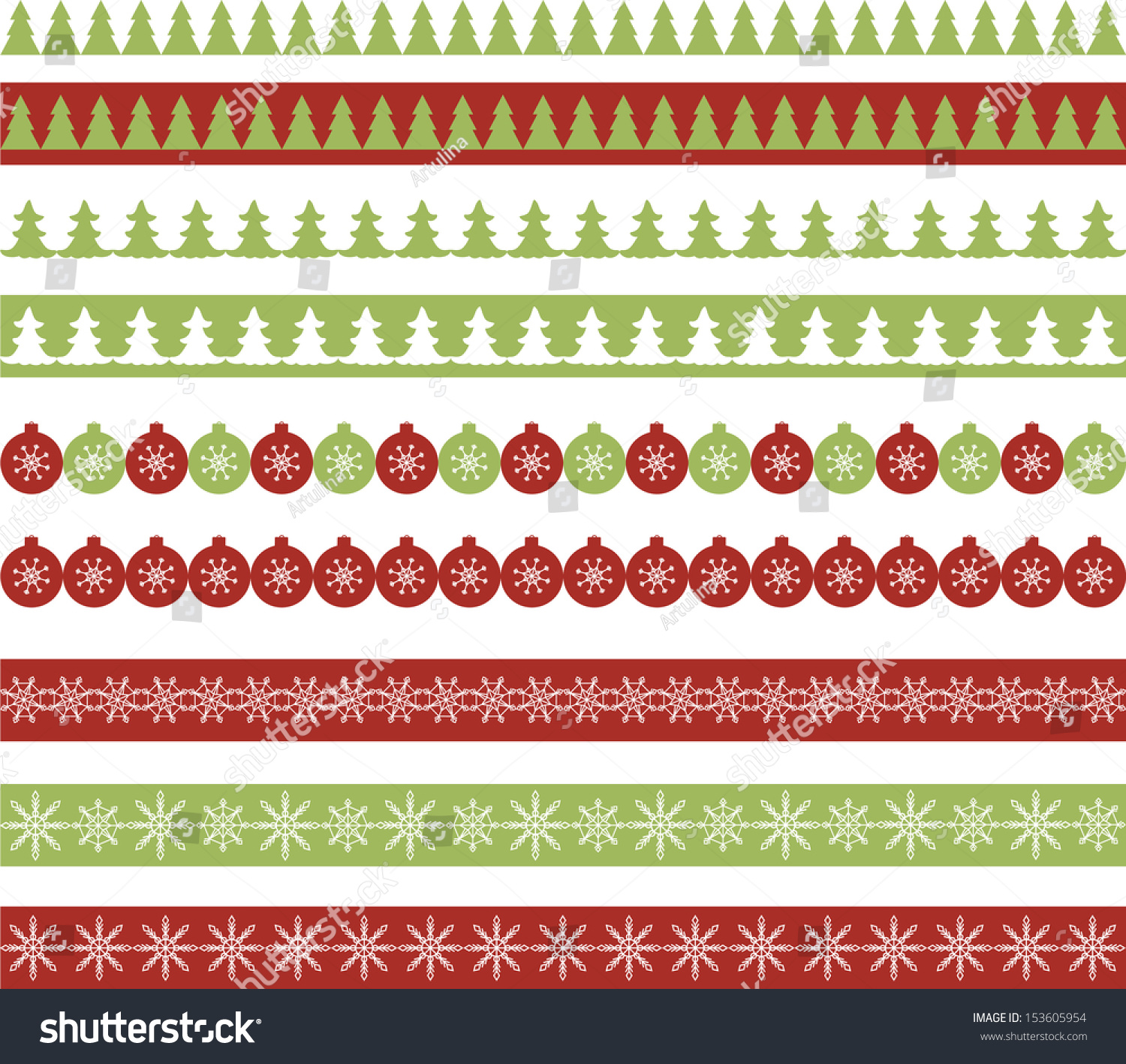 Christmas Border Vector 